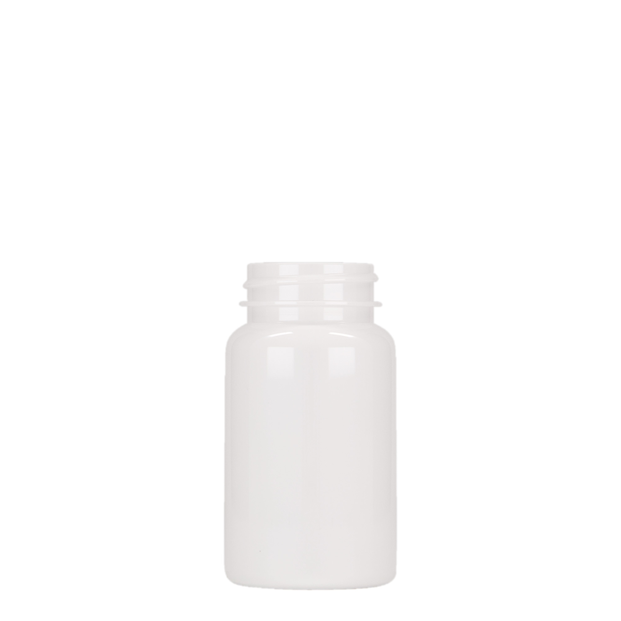 100 ml PET-Packer, Kunststoff, weiß, Mündung: GPI 38/400 100 ml PET-Packer, Kunststoff, weiß, Mündung: GPI 38/400