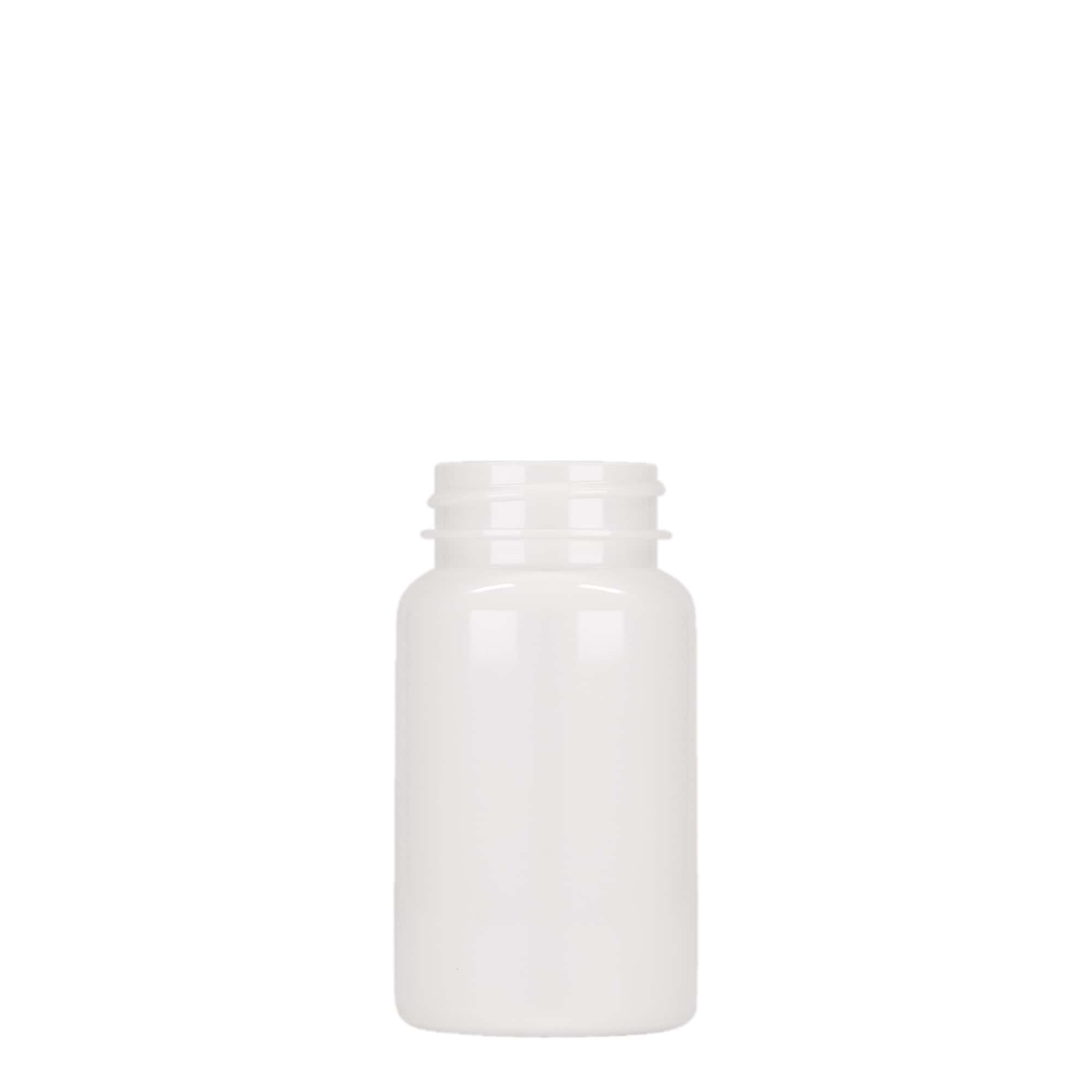 100 ml PET-Packer, Kunststoff, weiss, Mündung:  38/400