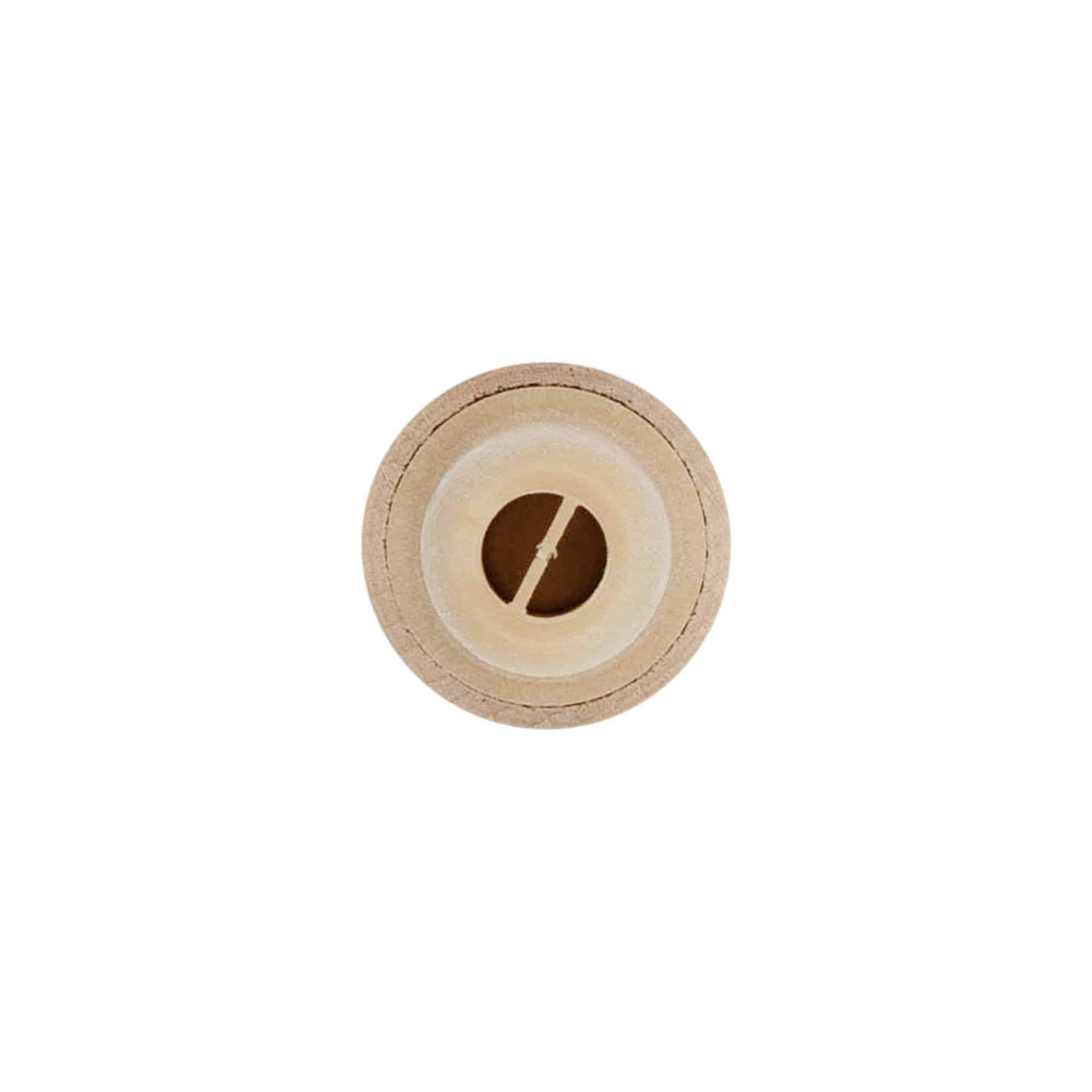Griffkorken mit Dosieröffnung 19 mm, Holz/Kunststoff, beige, für Mündung: Kork