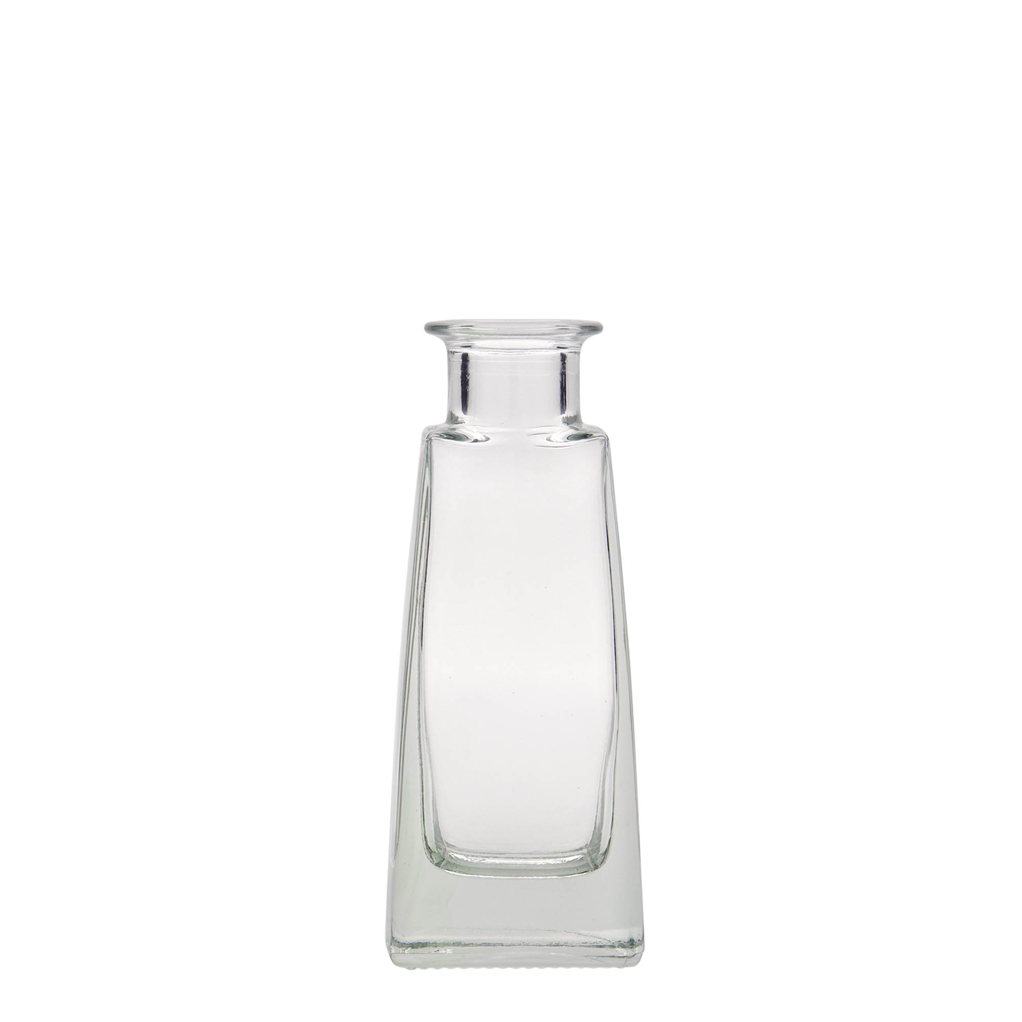 100 ml Glasflasche «Timmy», rechteckig, Mündung: Kork