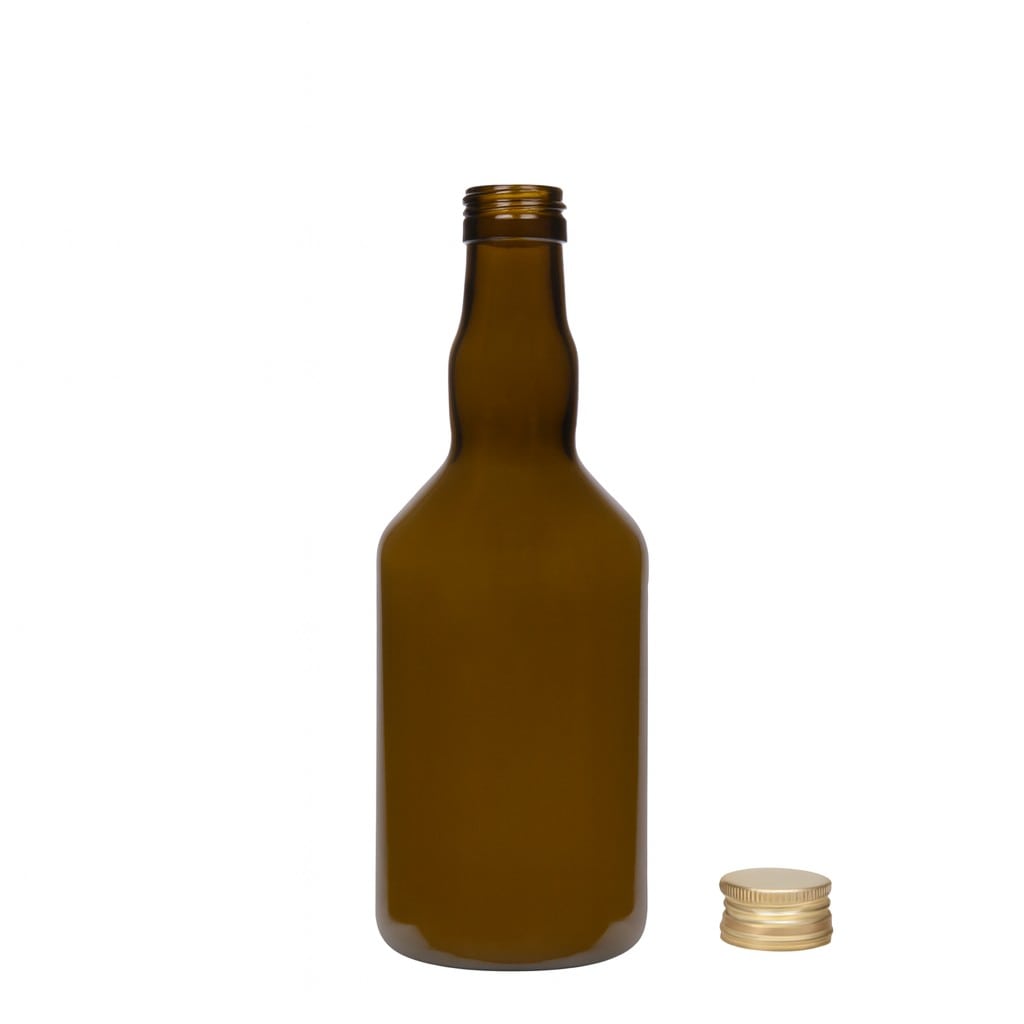 500 ml Glasflasche 'Olona', antikgrün, Mündung: PP 31,5