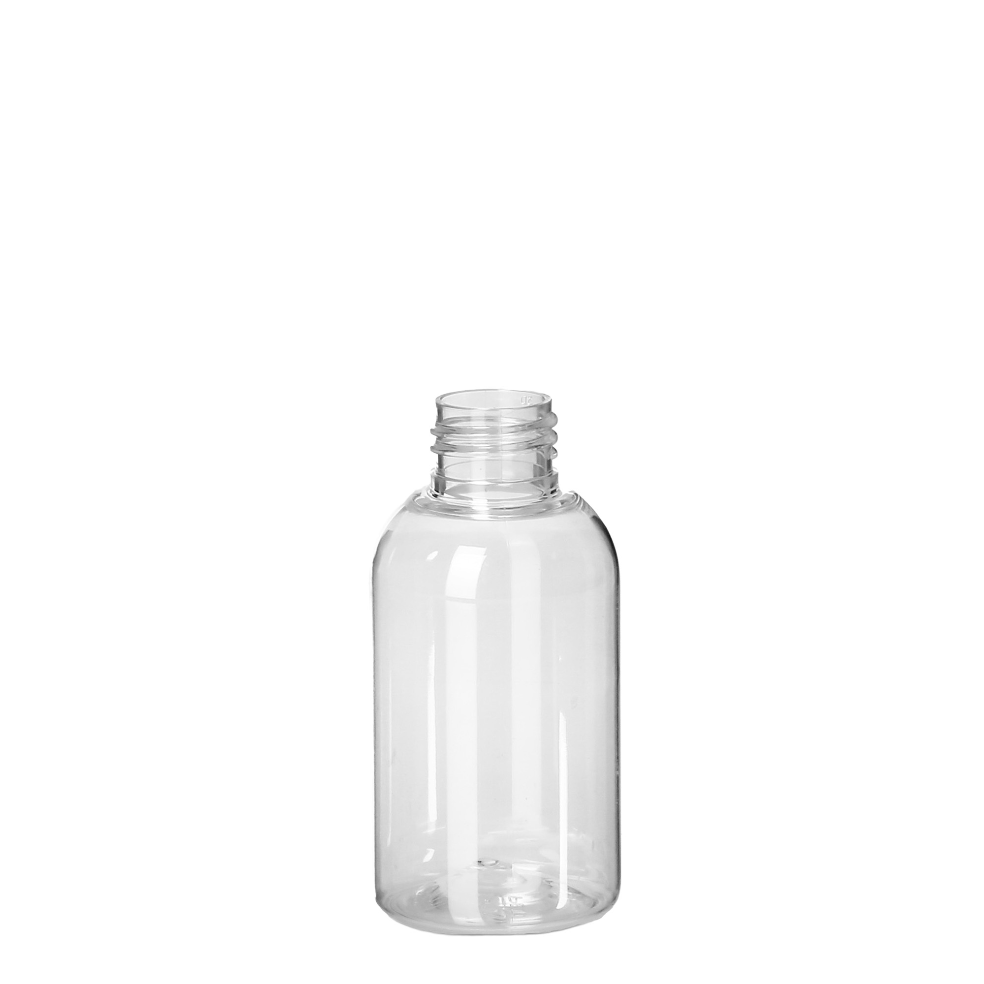 100 ml PET-Flasche 'Boston', Kunststoff, Mündung: 24/410 100 ml PET-Flasche 'Boston', Kunststoff, Mündung: 24/410