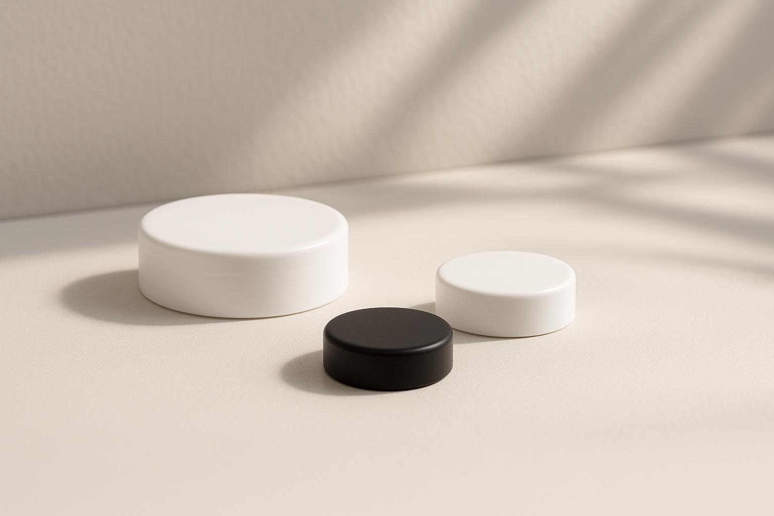 Schraubverschluss für 50 ml 'Antonella', PP-Kunststoff, schwarz Schraubverschluss für 50 ml 'Antonella', PP-Kunststoff, schwarz