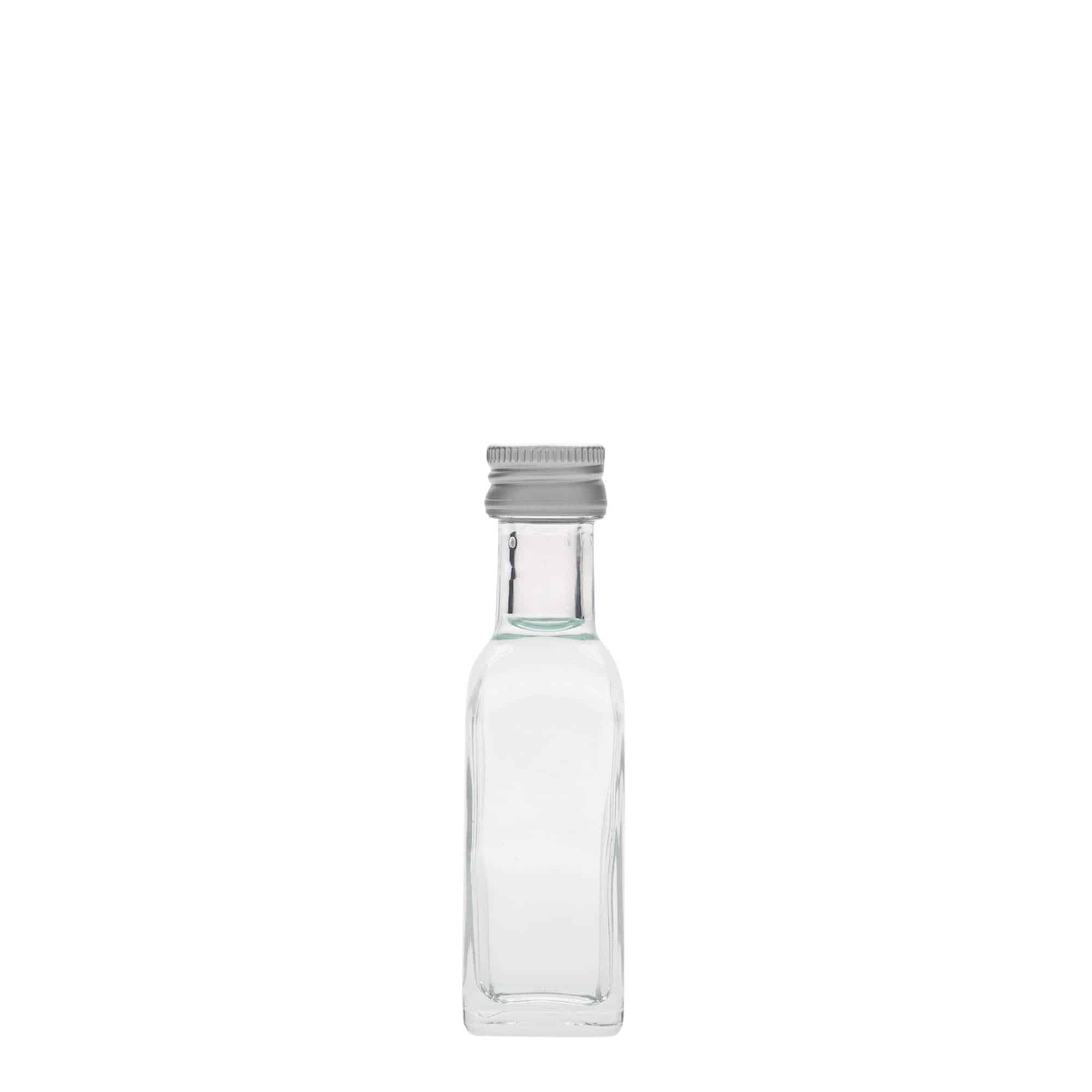 20 ml Glasflasche «Marasca», quadratisch, Mündung: PP 18