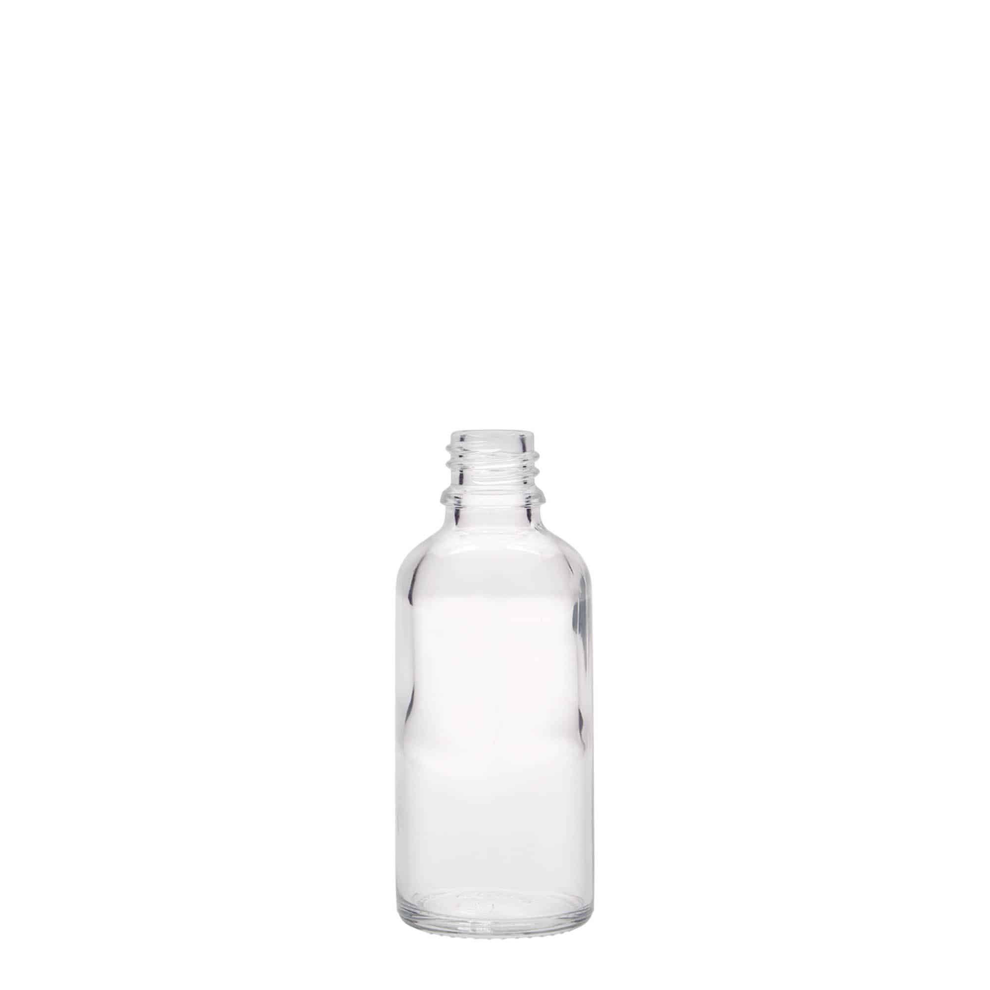 50 ml Medizinflasche, Glas, Mündung: DIN 18 50 ml Medizinflasche, Glas, Mündung: DIN 18