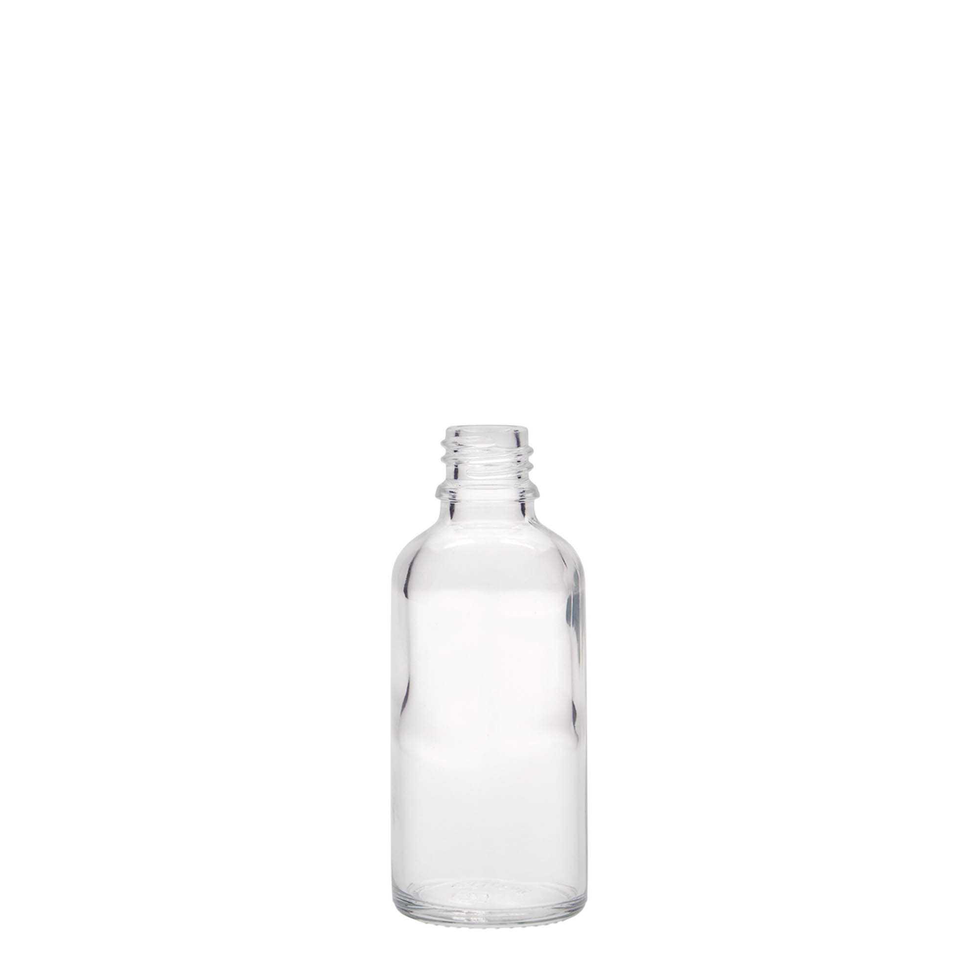50 ml Medizinflasche, Glas, Mündung: DIN 18 50 ml Medizinflasche, Glas, Mündung: DIN 18