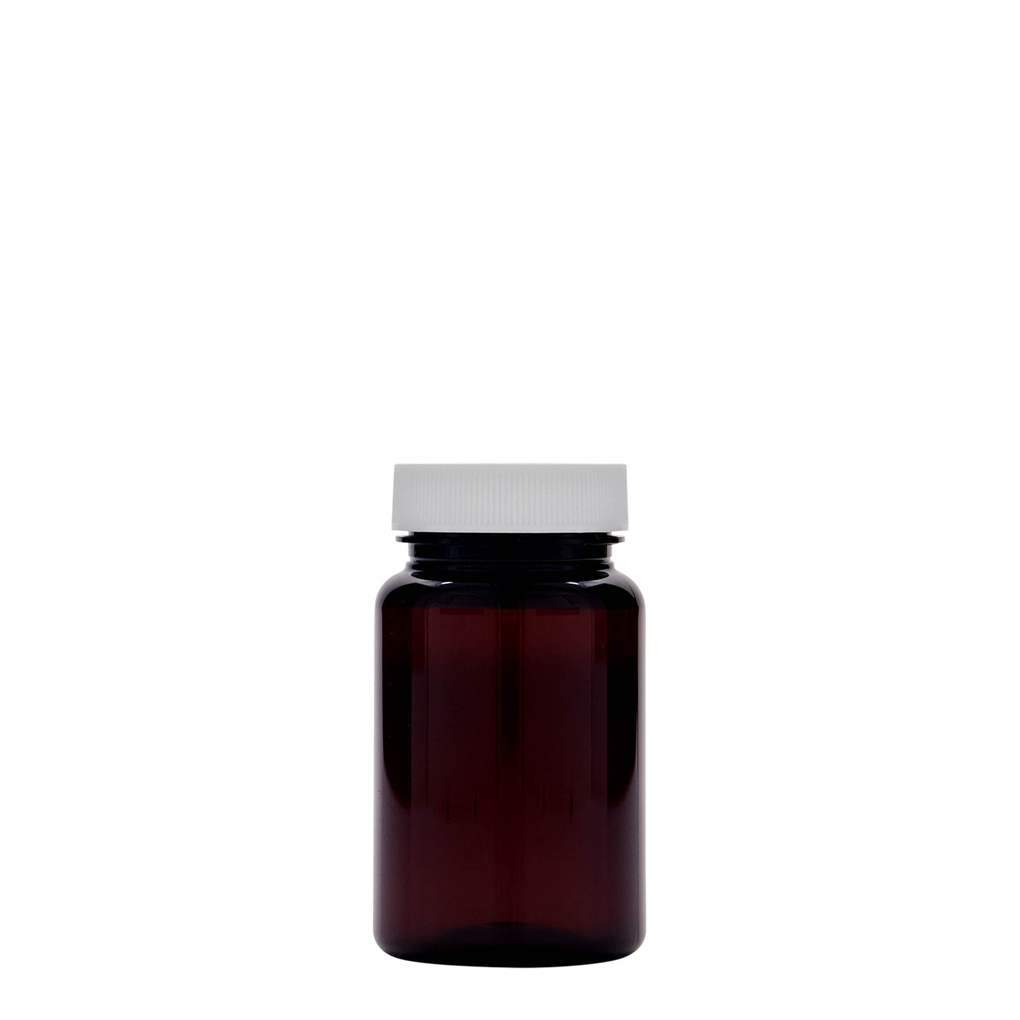75 ml PET-Packer, Kunststoff, braun, Mündung: 38/400