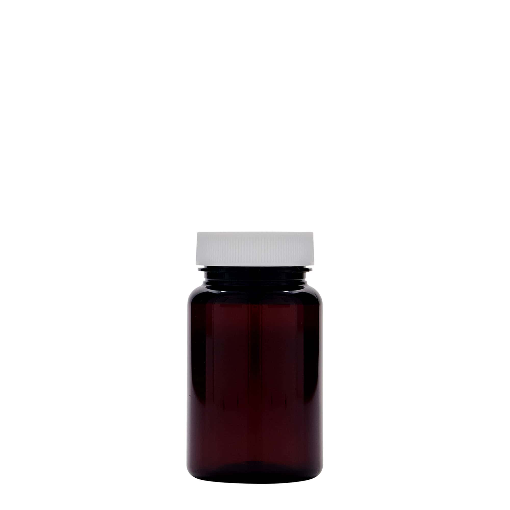 75 ml PET-Packer, Kunststoff, braun, Mündung: 38/400