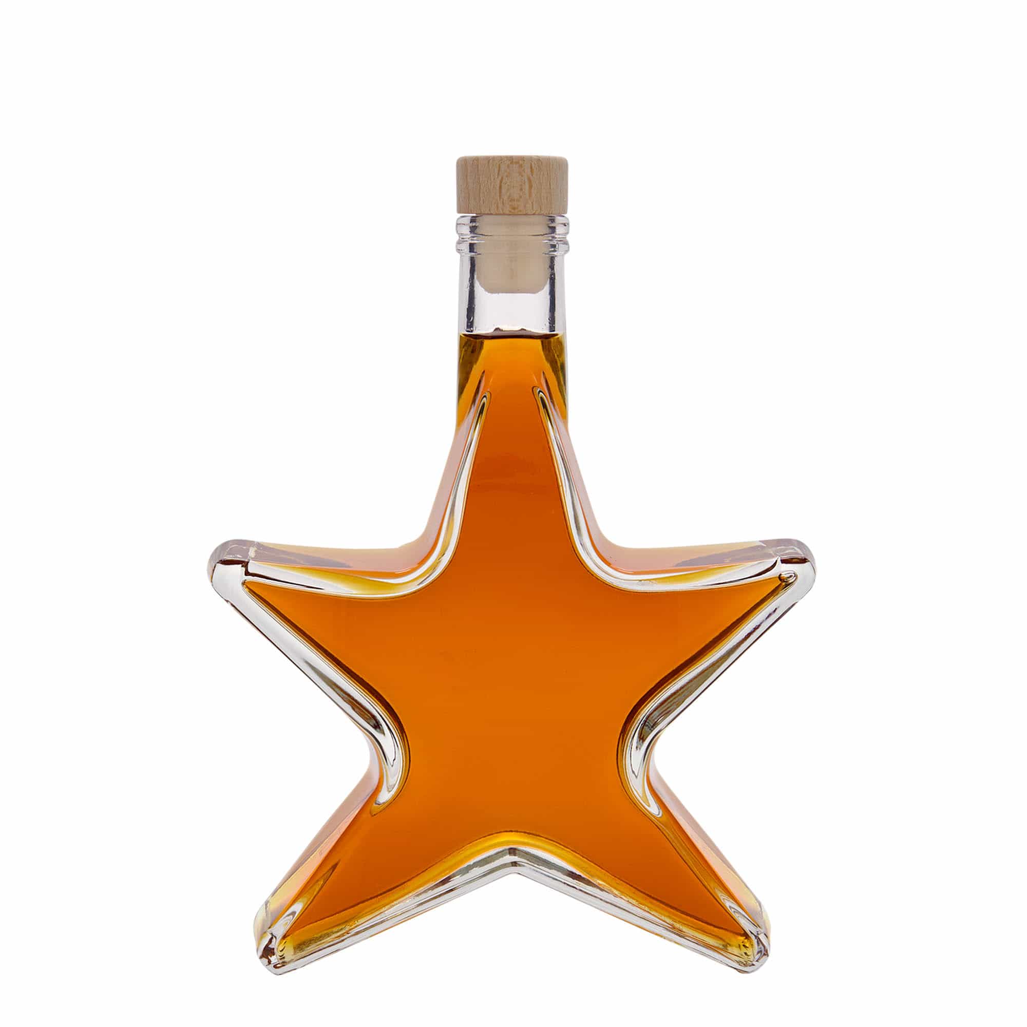 350 ml Glasflasche «Stern», Mündung: Kork