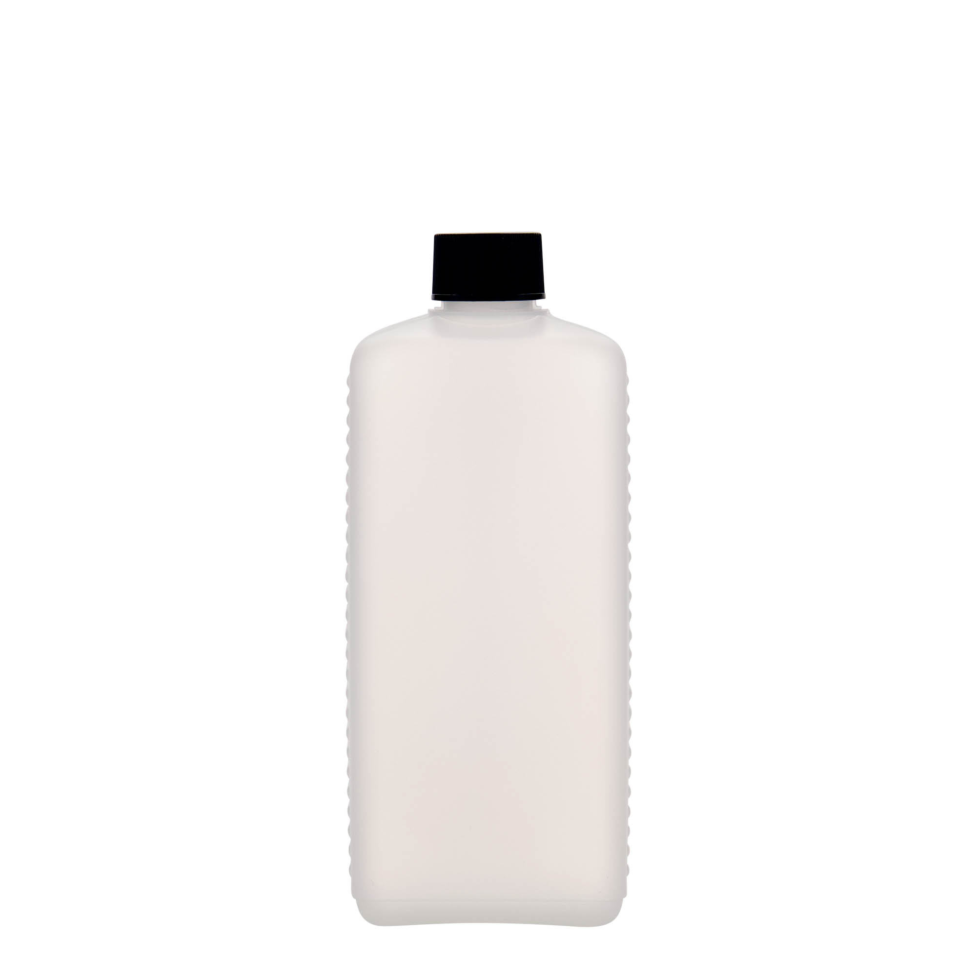 500 ml Kanisterflasche, rechteckig, HDPE-Kunststoff, natur, Mündung: DIN 25 EPE 500 ml Kanisterflasche, rechteckig, HDPE-Kunststoff, natur, Mündung: DIN 25 EPE