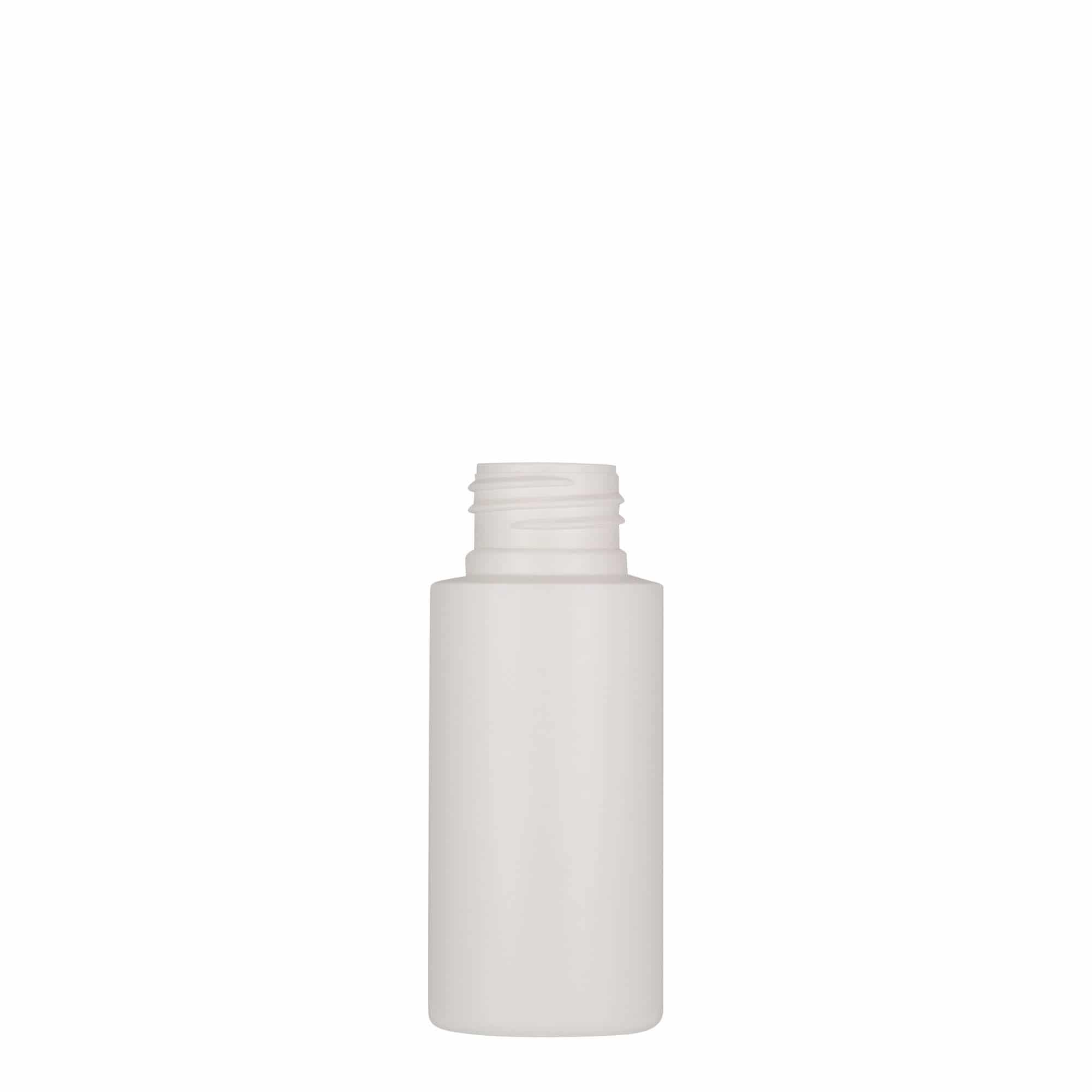 50 ml Kunststoffflasche 'Pipe', HDPE, weiß, Mündung: GPI 24/410 50 ml Kunststoffflasche 'Pipe', HDPE, weiß, Mündung: GPI 24/410
