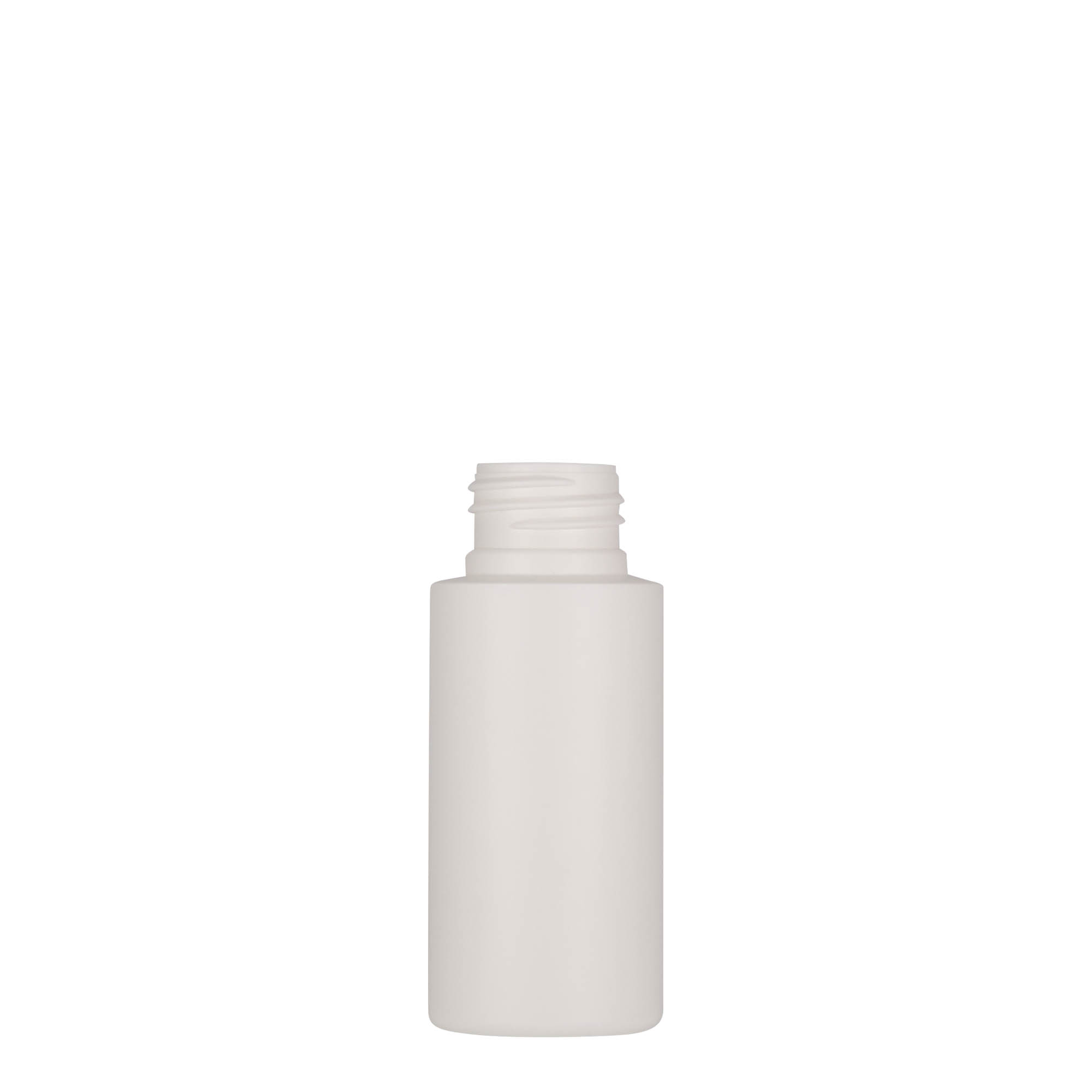 50 ml Kunststoffflasche «Pipe», HDPE, weiss, Mündung:  24/410