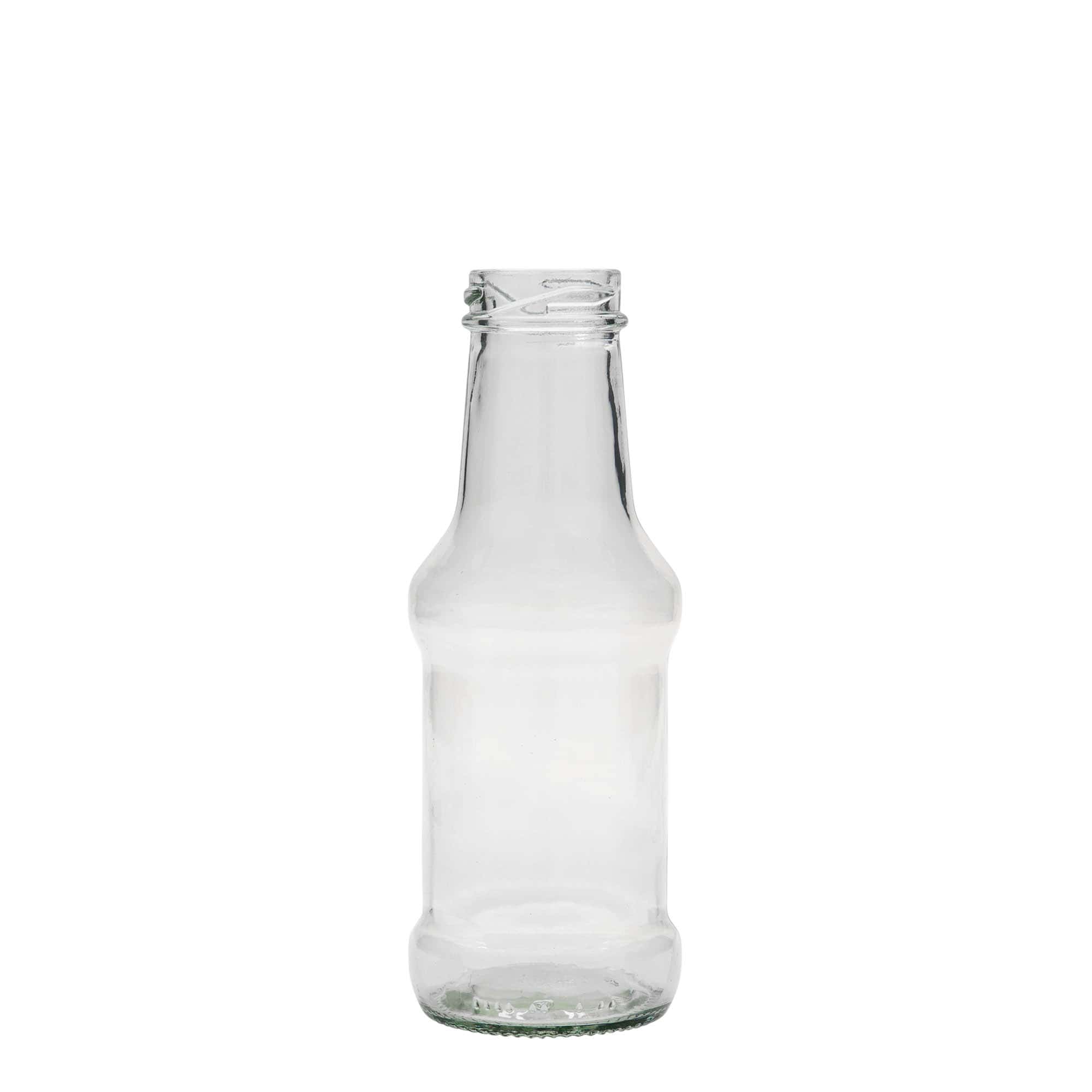 250 ml Sossenflasche, Glas, Mündung: Twist-off (TO 38)