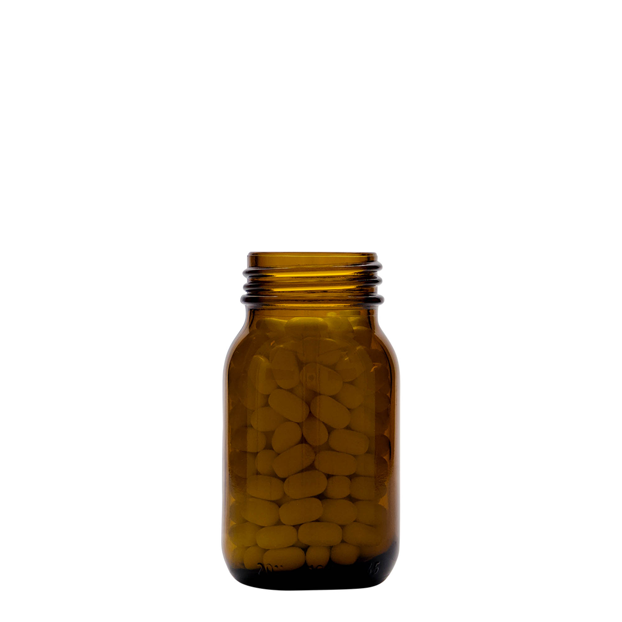 100 ml Weithalsglas, braun, Mündung: DIN 40 100 ml Weithalsglas, braun, Mündung: DIN 40