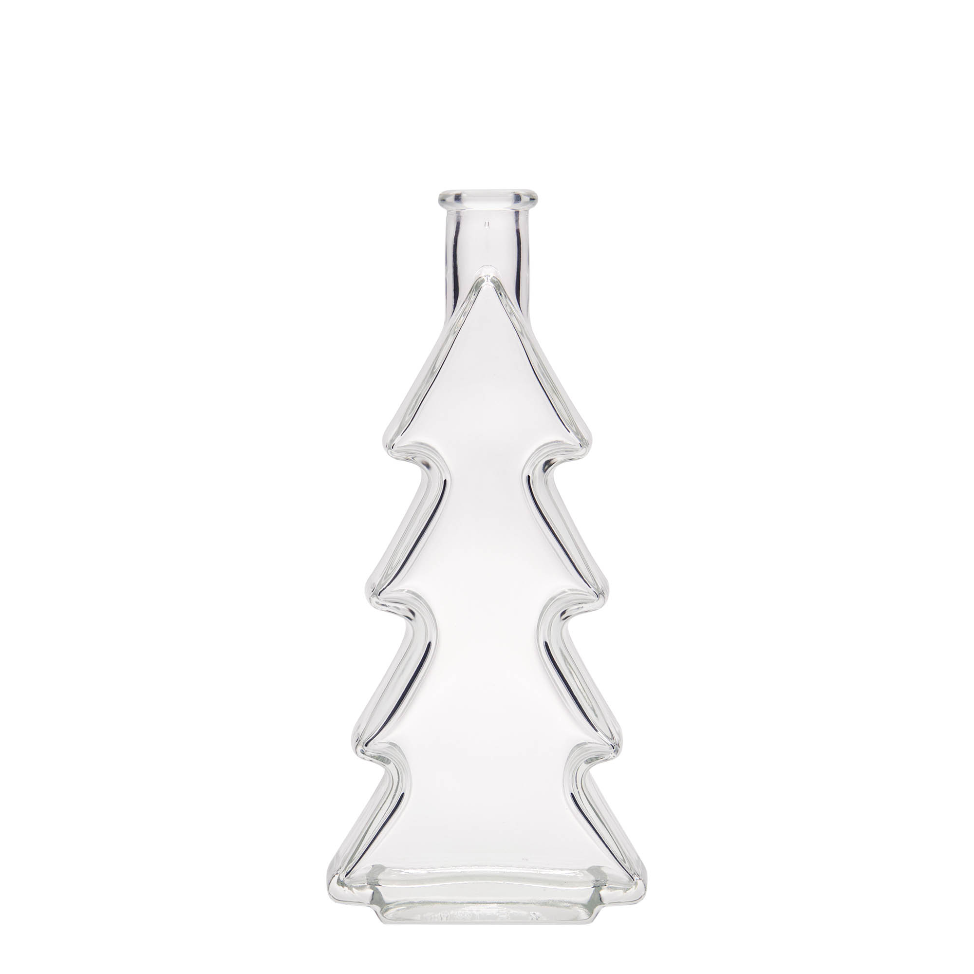 200 ml Glasflasche «Tannenbaum», Mündung: Kork