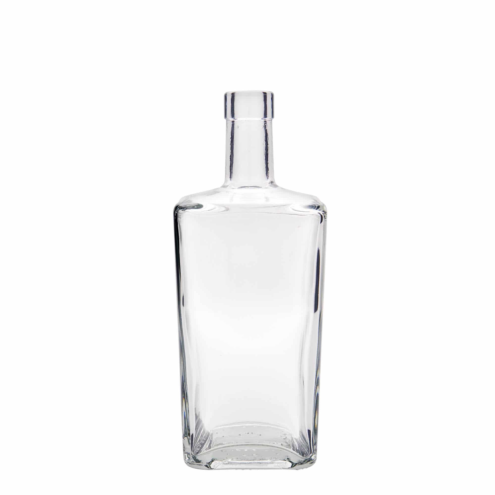 700 ml Glasflasche 'Noel', quadratisch, Mündung: Kork 700 ml Glasflasche 'Noel', quadratisch, Mündung: Kork