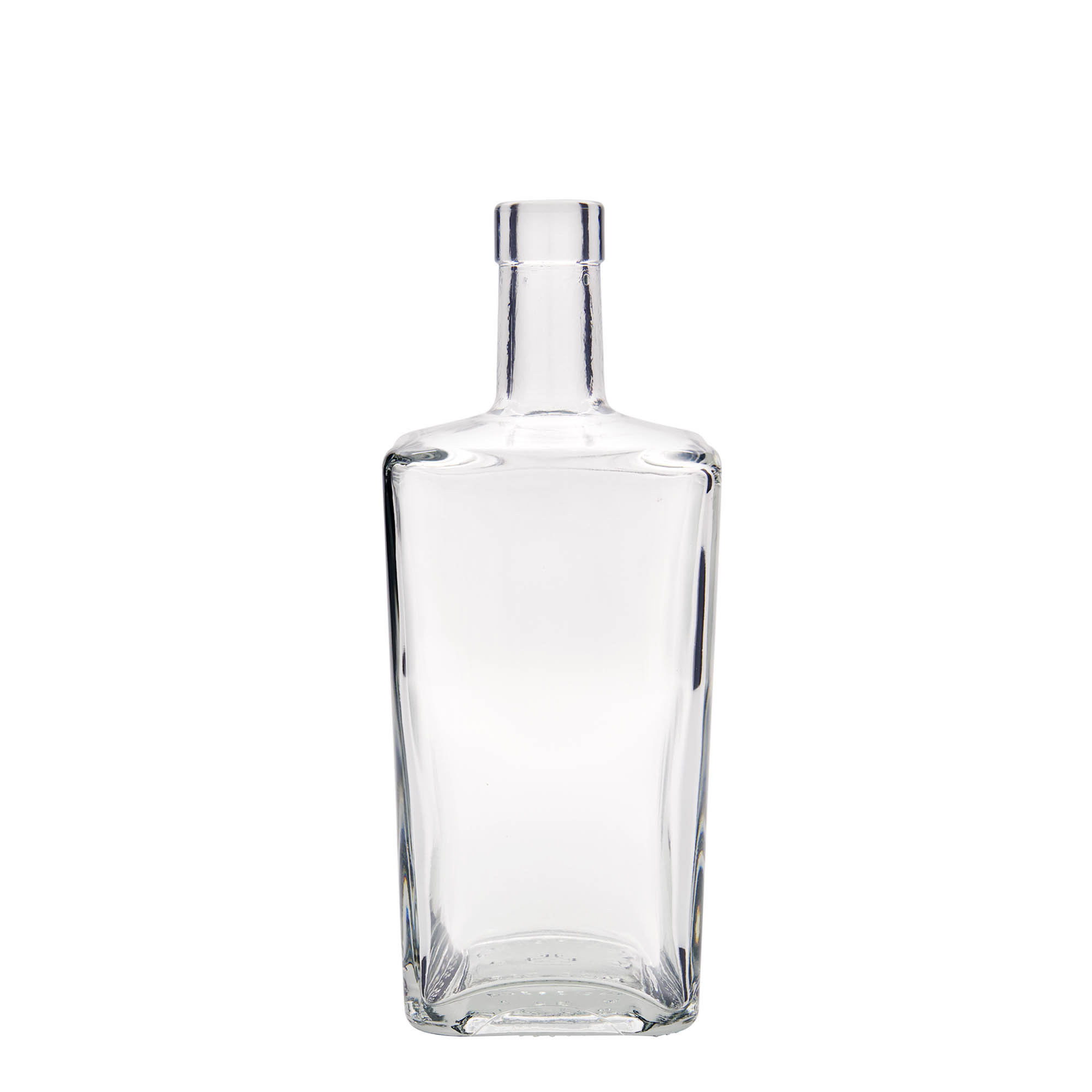 700 ml Glasflasche «Noel», quadratisch, Mündung: Kork