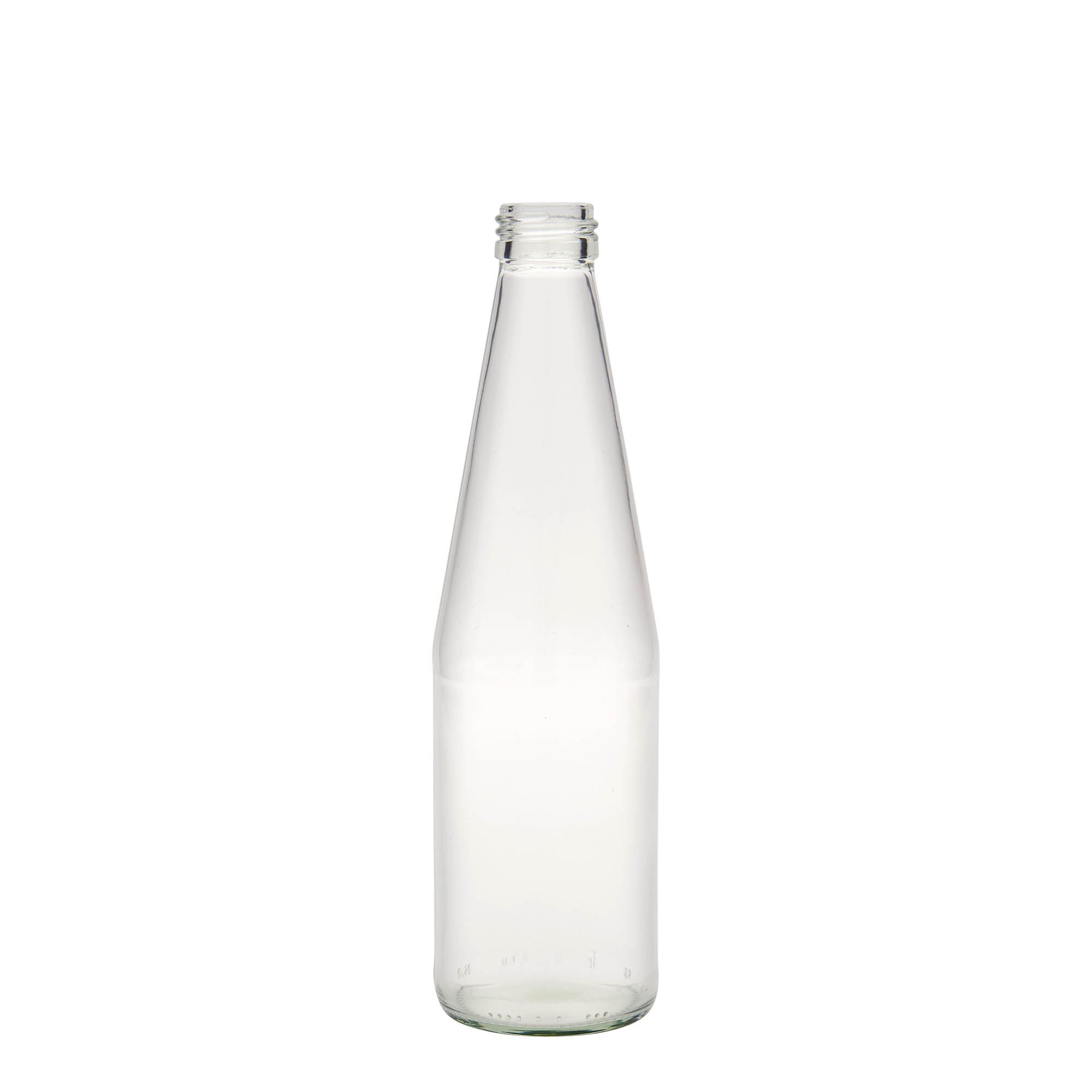330 ml Universalflasche Karottenform, Glas, Mündung: PP 28 330 ml Universalflasche Karottenform, Glas, Mündung: PP 28