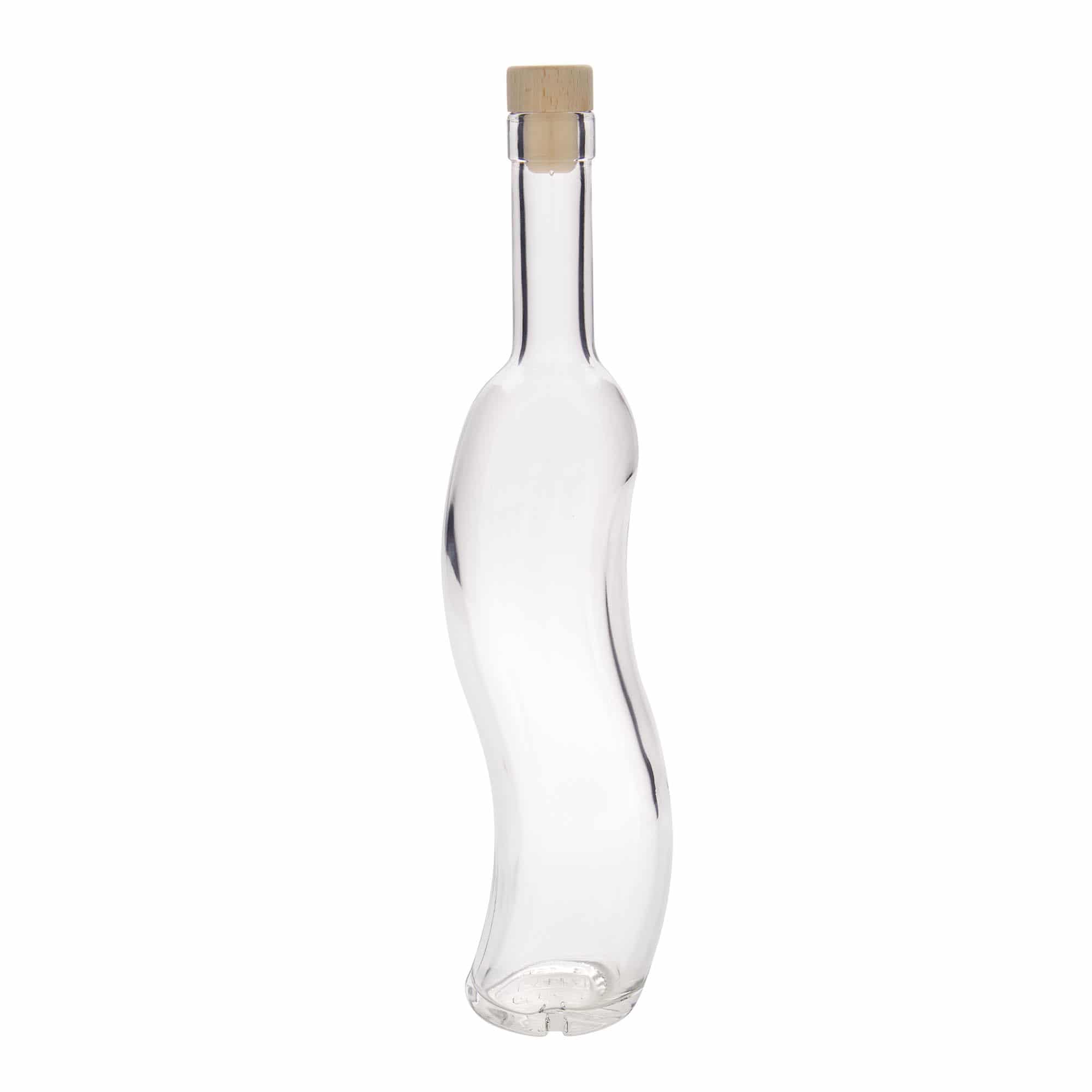 500 ml Glasflasche «La-Ola», halbrund, Mündung: Kork