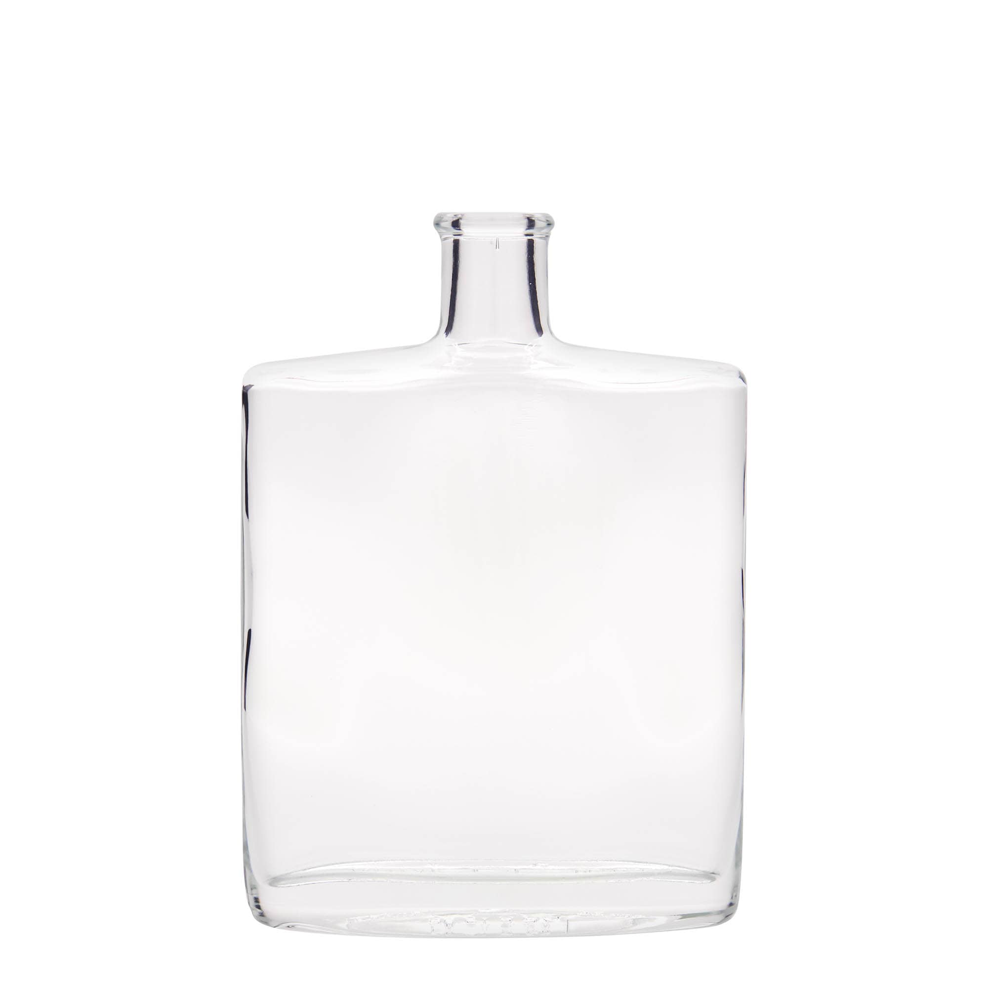 500 ml Glasflasche 'Zorbas', oval, Mündung: Kork 500 ml Glasflasche 'Zorbas', oval, Mündung: Kork