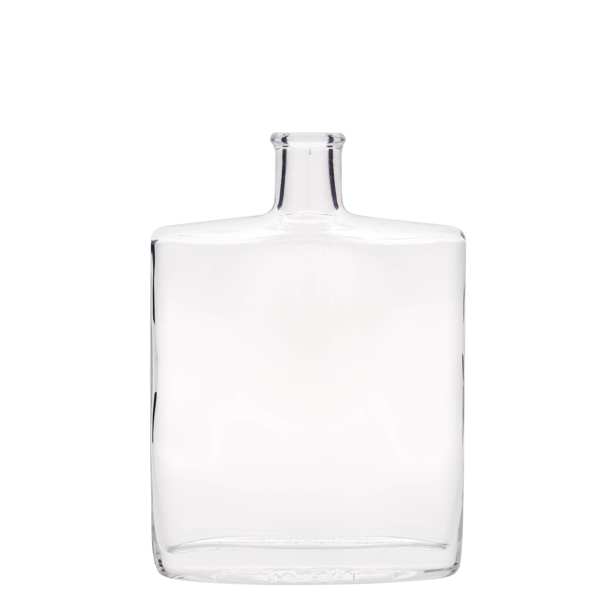 500 ml Glasflasche «Zorbas», oval, Mündung: Kork