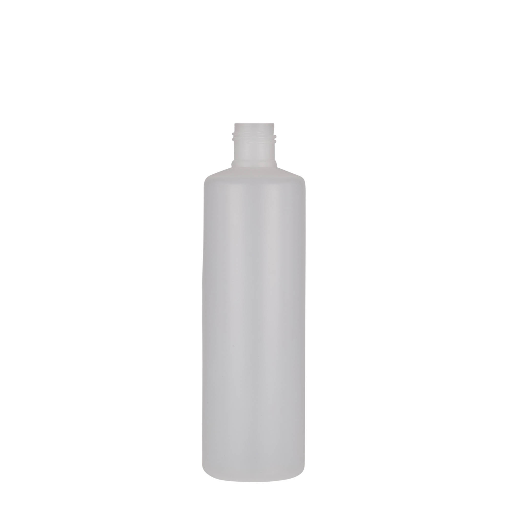 250 ml Rundflasche, PE-Kunststoff, natur, Mündung: Schraubverschluss 250 ml Rundflasche, PE-Kunststoff, natur, Mündung: Schraubverschluss