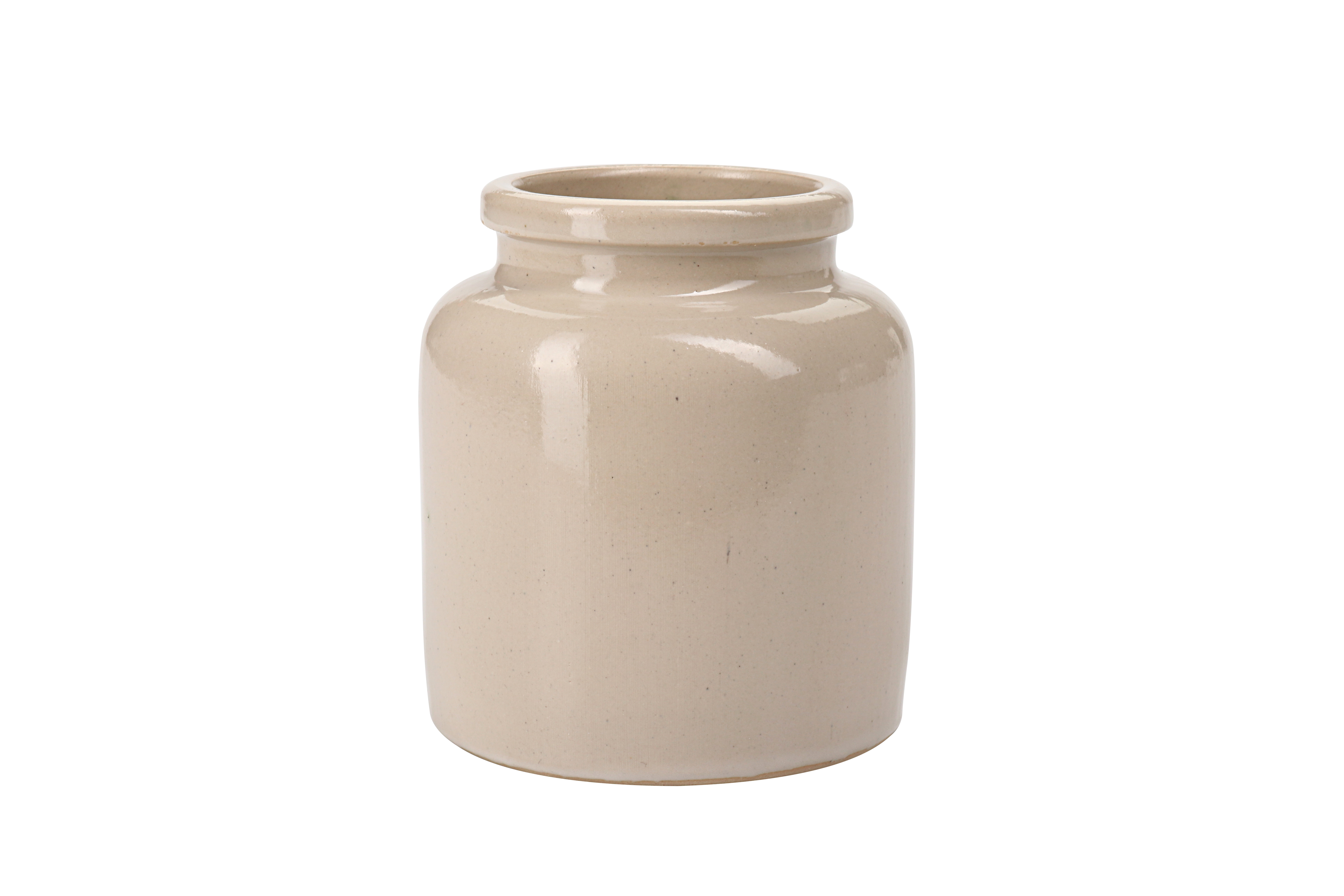270 ml Steinzeugtopf, Keramik, beige, Mündung: Stülpdeckel 270 ml Steinzeugtopf, Keramik, beige, Mündung: Stülpdeckel