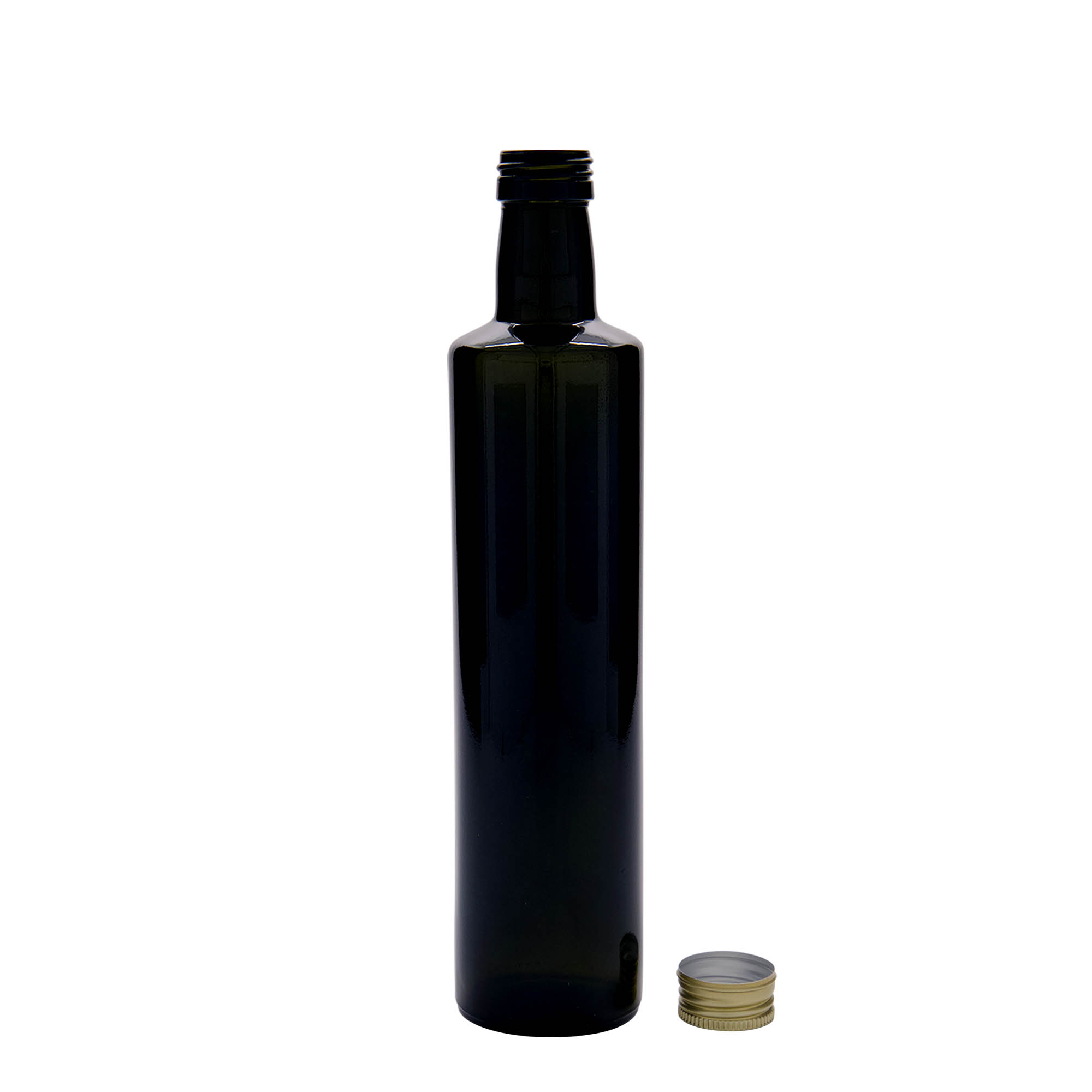 500 ml Glasflasche «Dorica», antikgrün, Mündung: PP 31,5