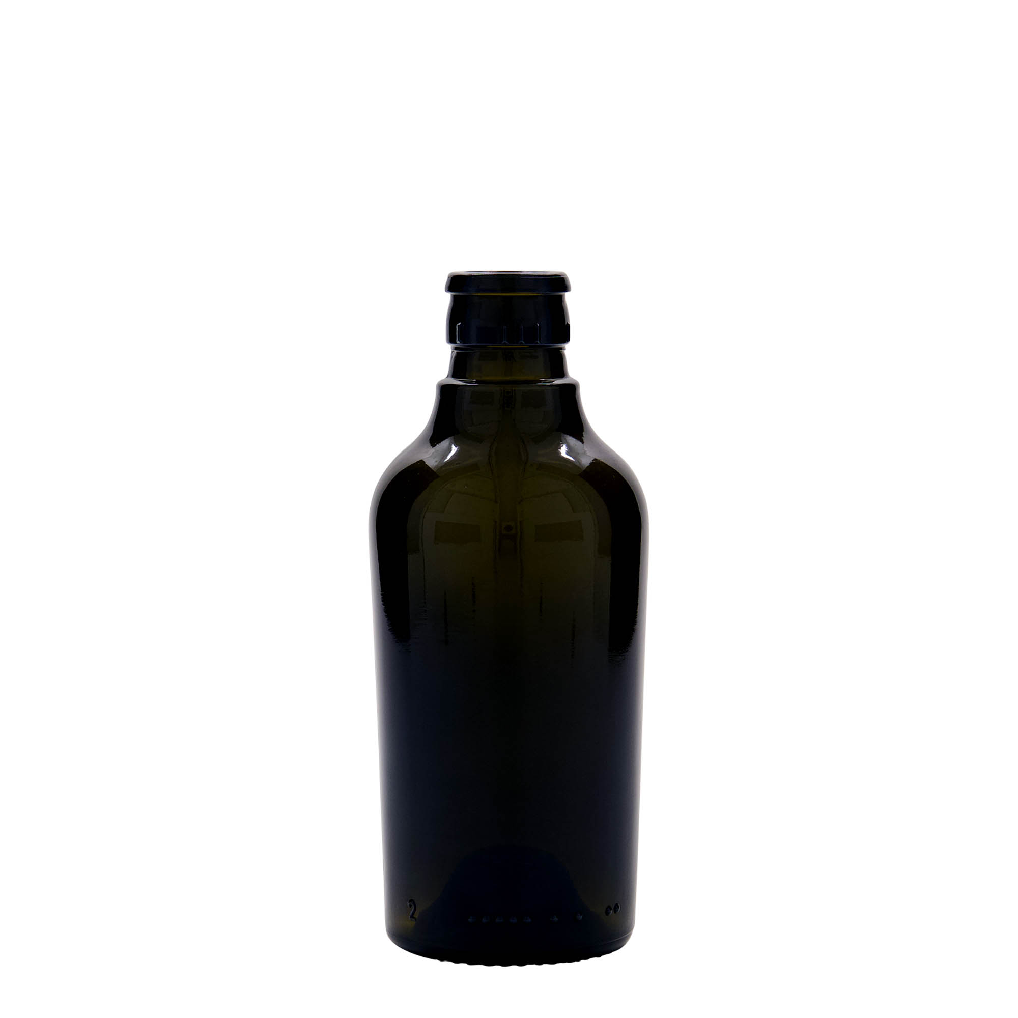 250 ml Essig-/Ölflasche «Oleum», Glas, antikgrün, Mündung: DOP