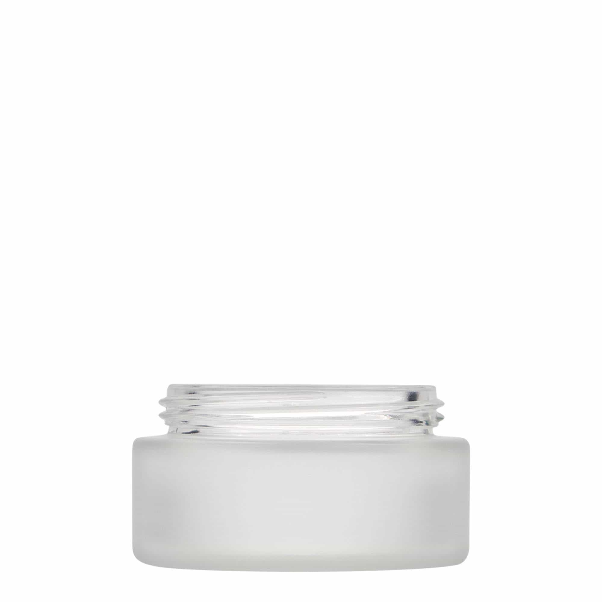 100 ml Tiegel «Platin Edition», Glas, geeist, Mündung: Schraubverschluss
