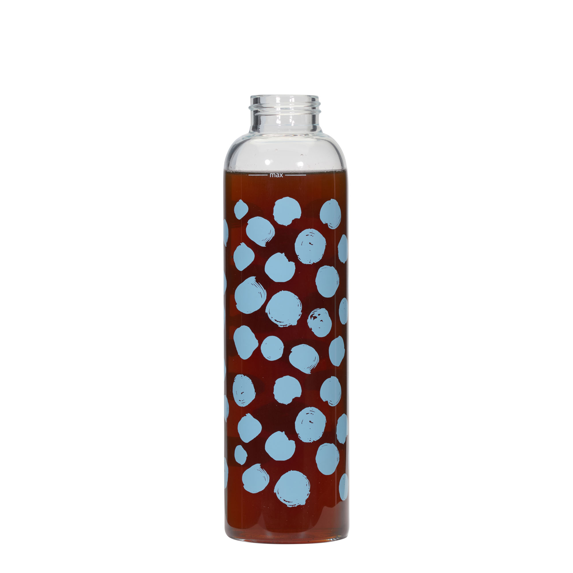500 ml Trinkflasche «Perseus - Blaue Punkte», Mündung: Schraubverschluss
