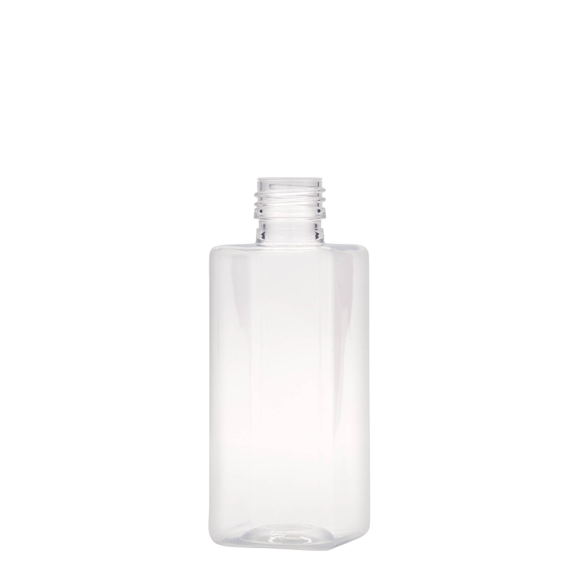 250 ml PET-Flasche «Karl», quadratisch, Kunststoff, Mündung: PP 28