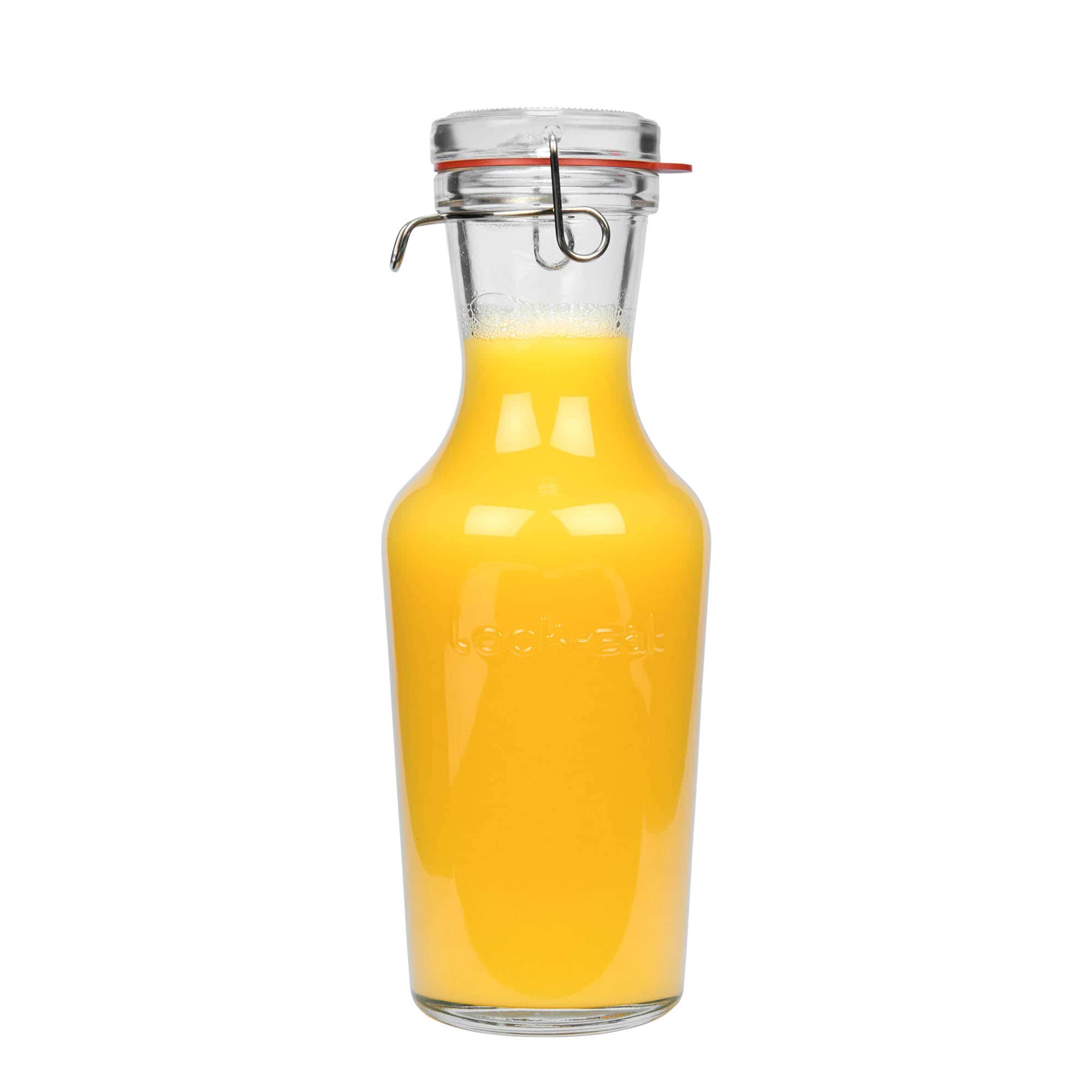 1.000 ml Glaskaraffe «Lock-Eat», Mündung: Drahtbügelverschluss