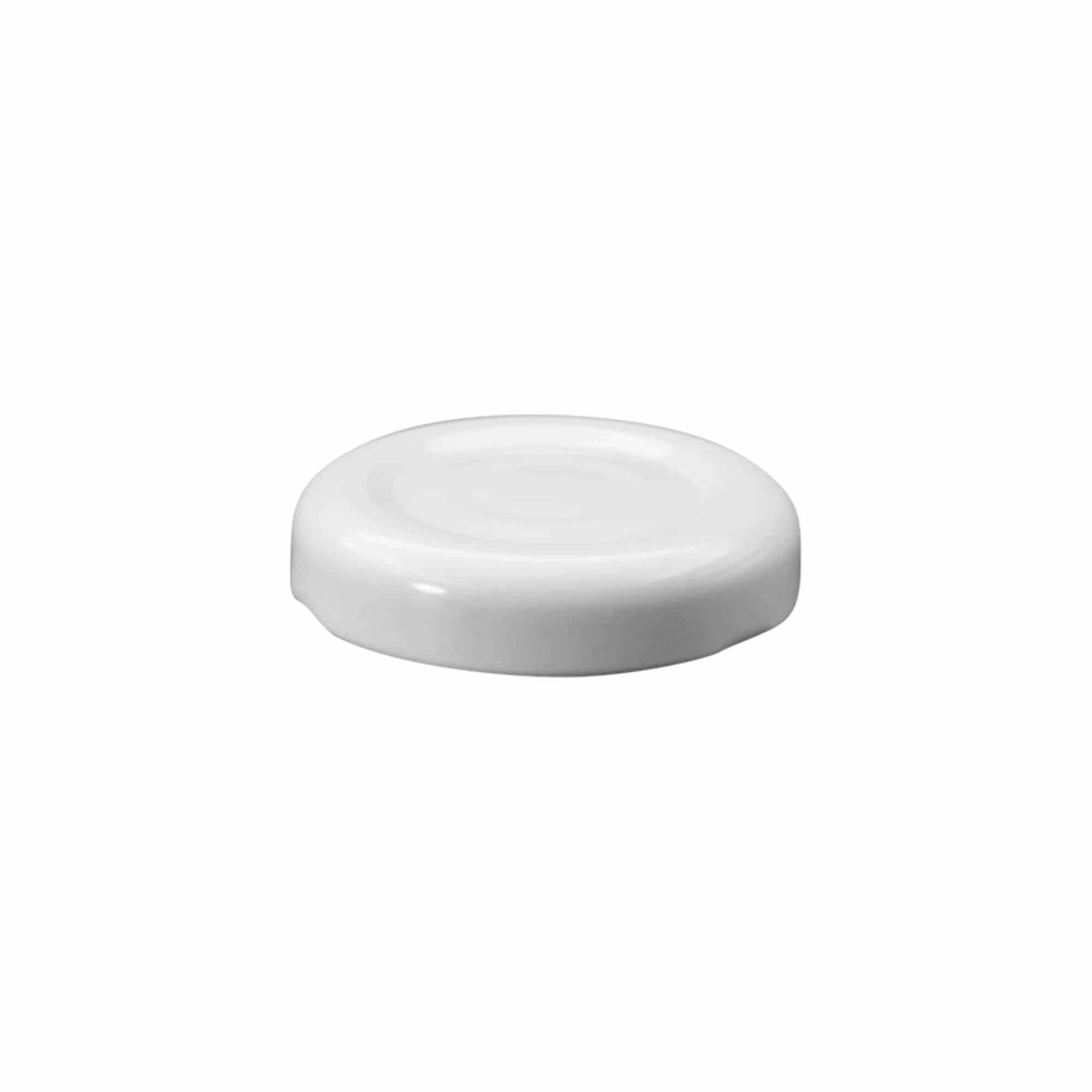 Twist-off-Deckel, Weissblech, weiss, für Mündung: TO 38