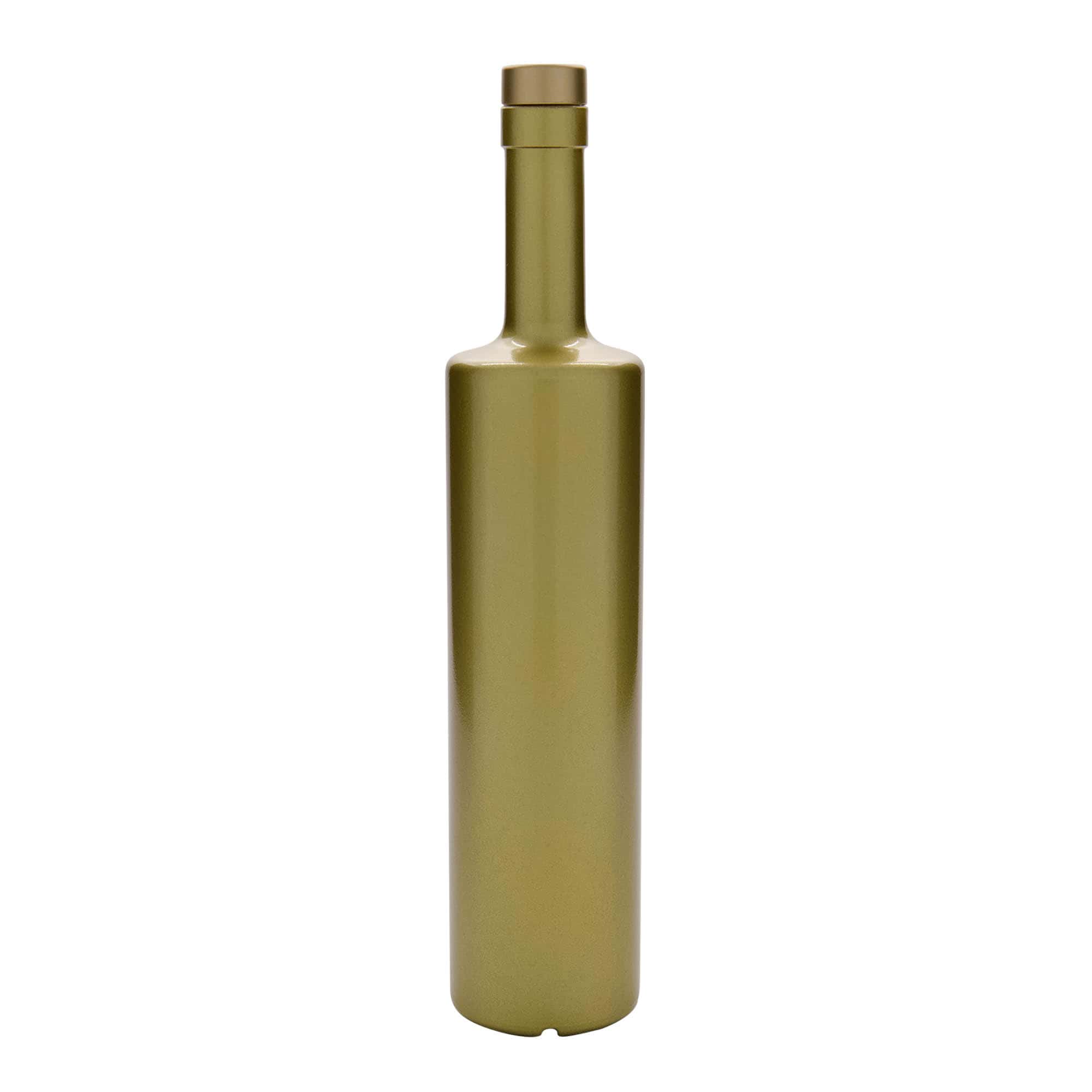 700 ml Glasflasche 'Centurio', gold, Mündung: Kork