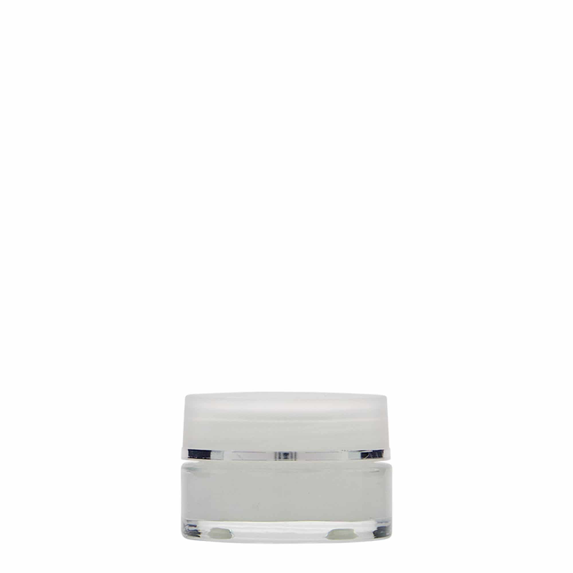 15 ml Tiegel 'Clear Edition', Glas, Mündung: Schraubverschluss