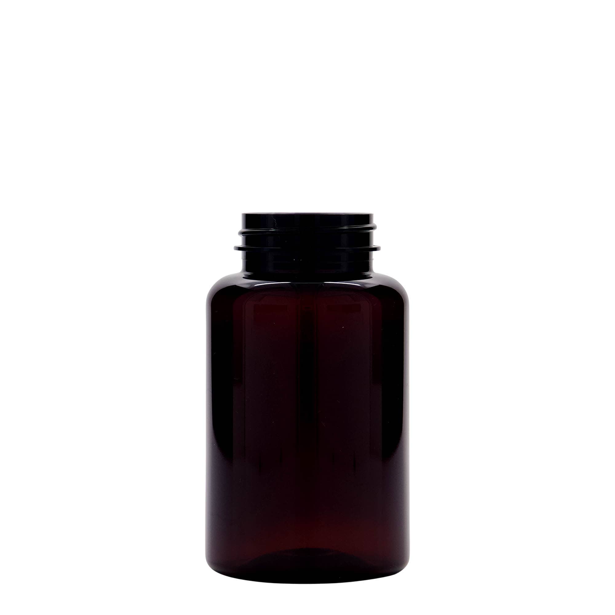 250 ml PET-Packer, Kunststoff, braun, Mündung:  45/400