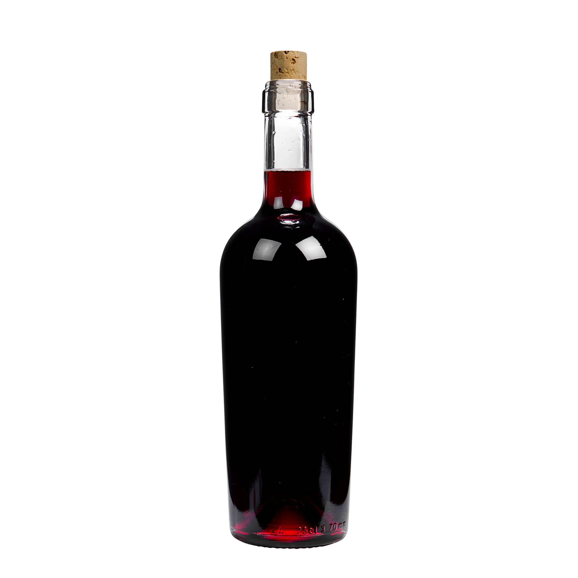 750 ml Weinflasche 'Imperiale', Mündung: Kork 750 ml Weinflasche 'Imperiale', Mündung: Kork