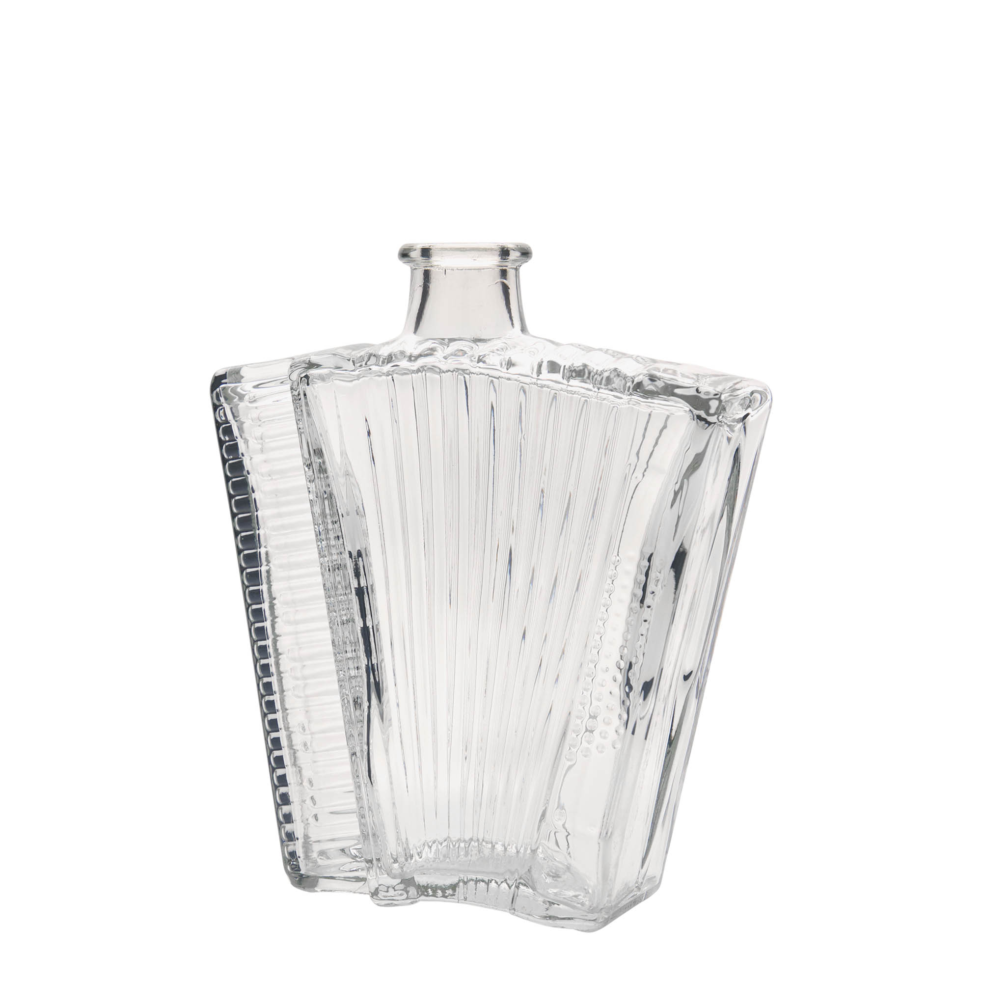 500 ml Glasflasche «Akkordeon», Mündung: Kork