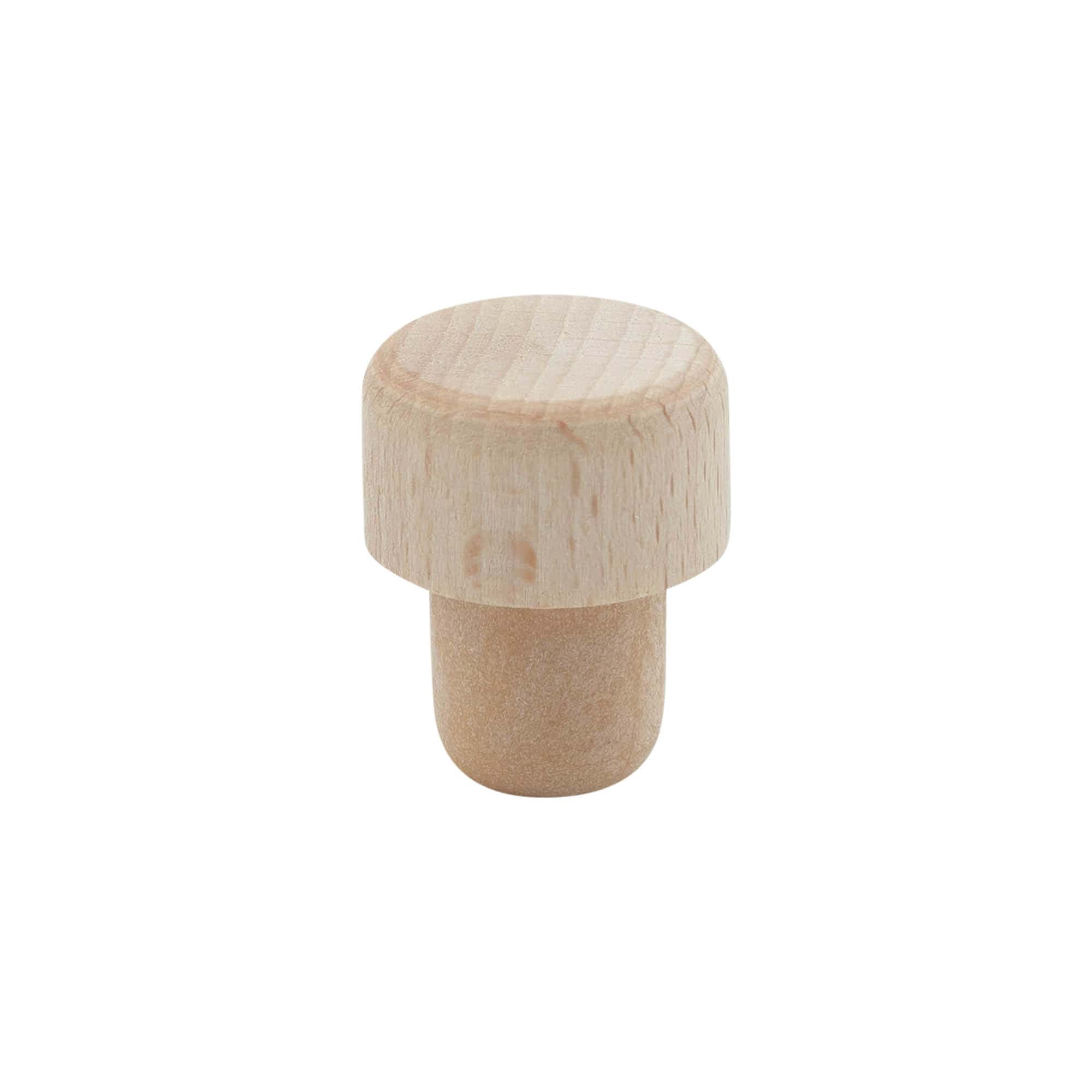 Griffkorken mit Dosieröffnung 19 mm, Holz/Kunststoff, beige, für Mündung: Kork