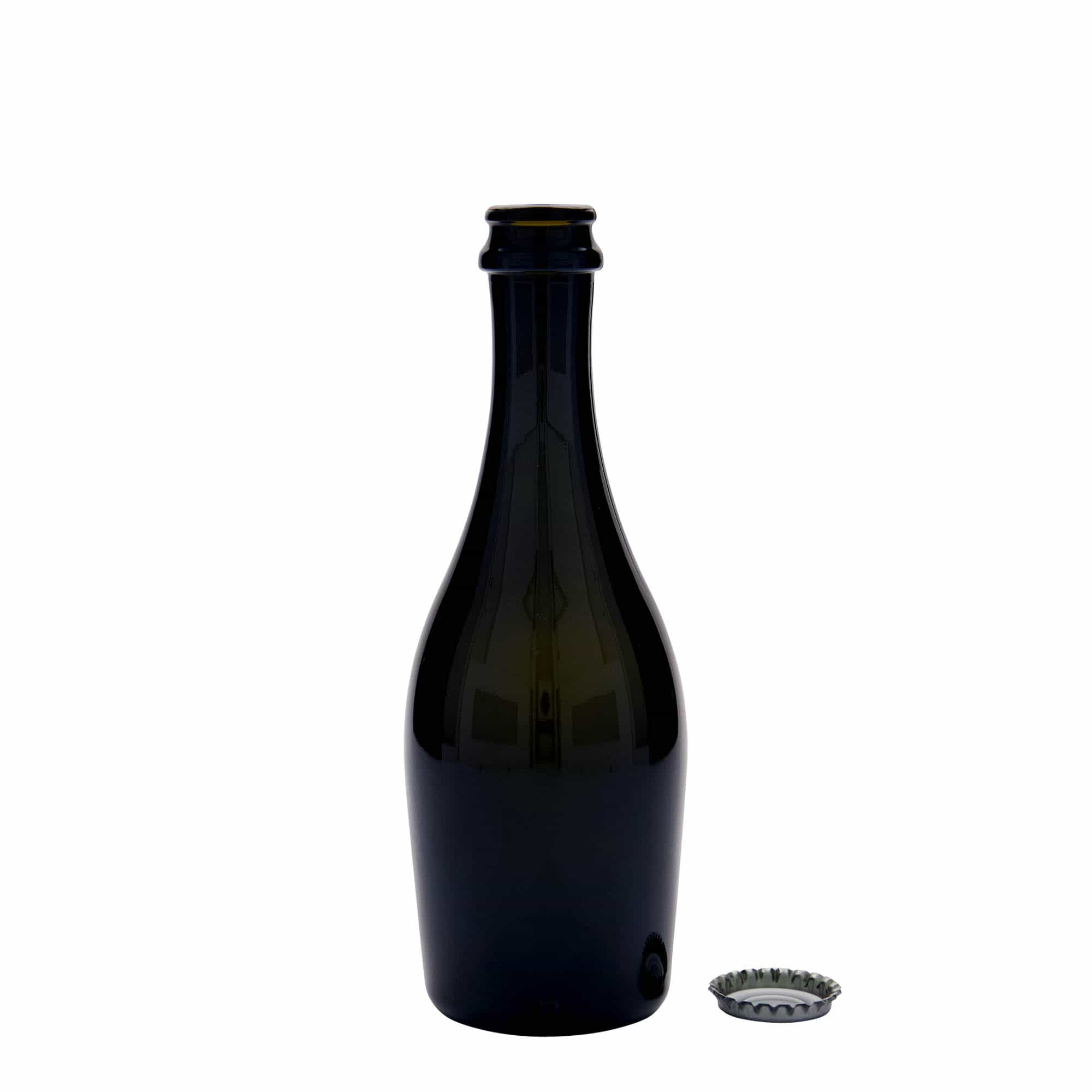 330 ml Sektflasche «Carmen», Glas, antikgrün, Mündung: Kronkorken
