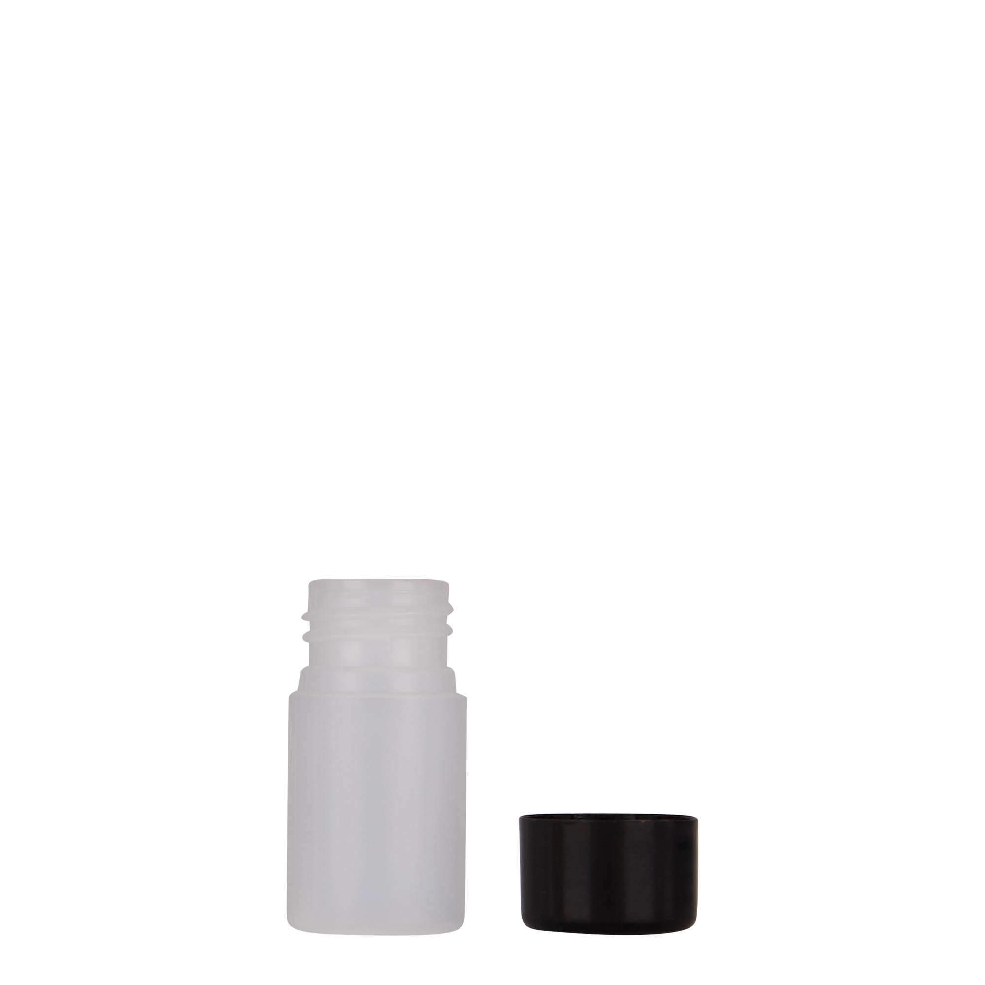 15 ml Kunststoffflasche «Tuffy», HDPE, natur, Mündung:  24/410