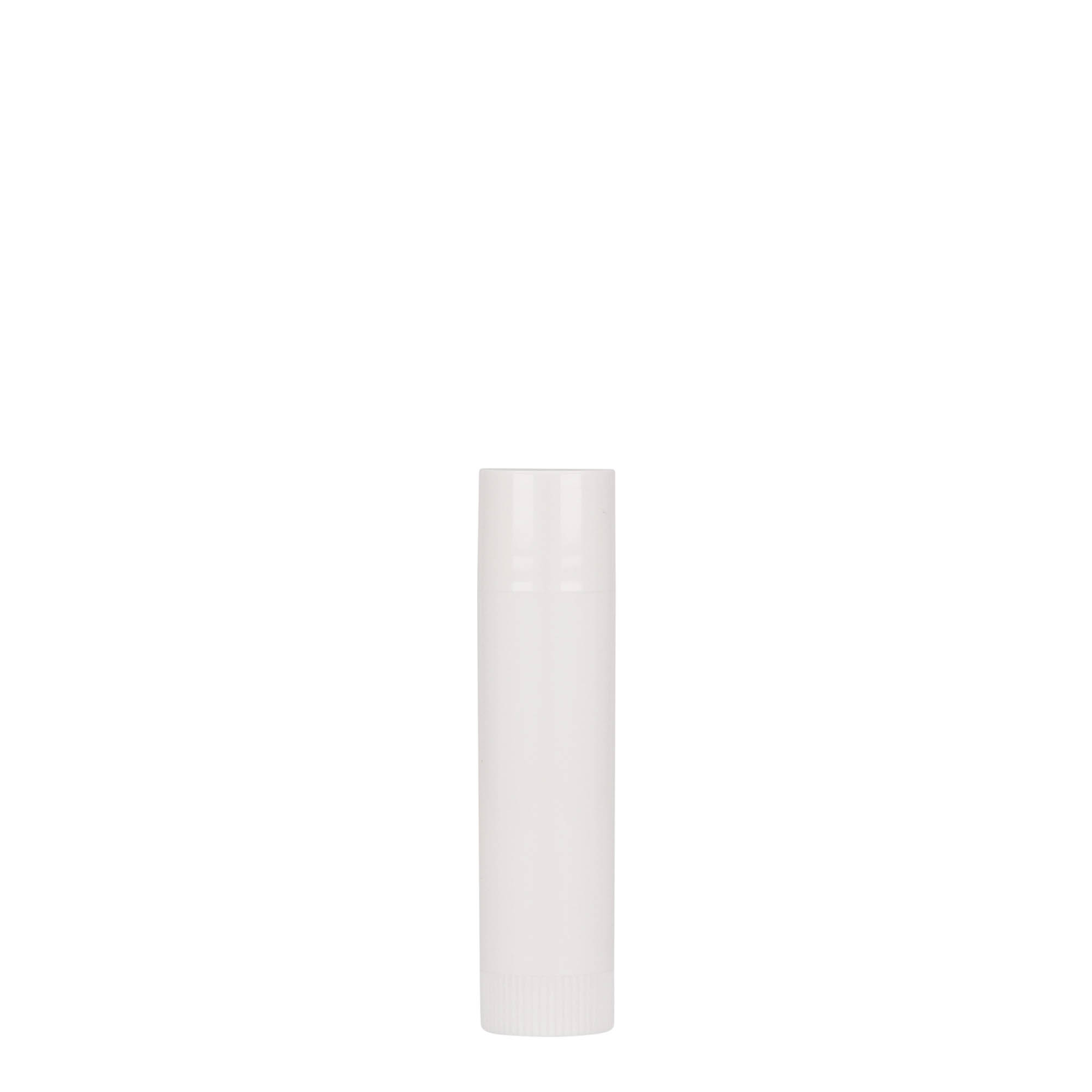 6 ml Lippenstifthülse, PP-Kunststoff, weiß 6 ml Lippenstifthülse, PP-Kunststoff, weiß