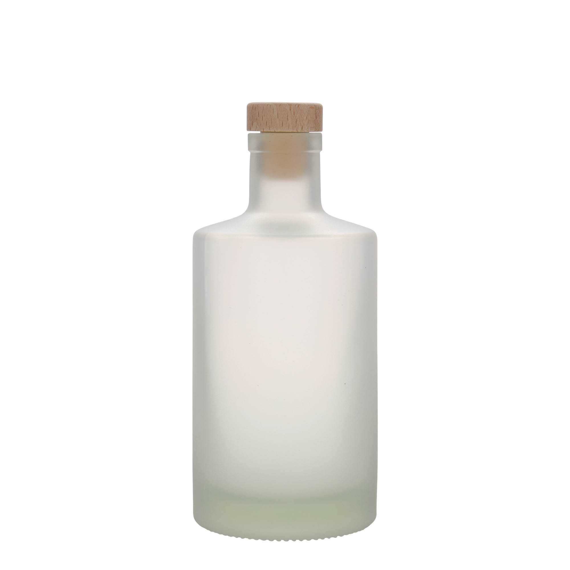 500 ml Glasflasche 'Caroline', geeist, Mündung: Kork