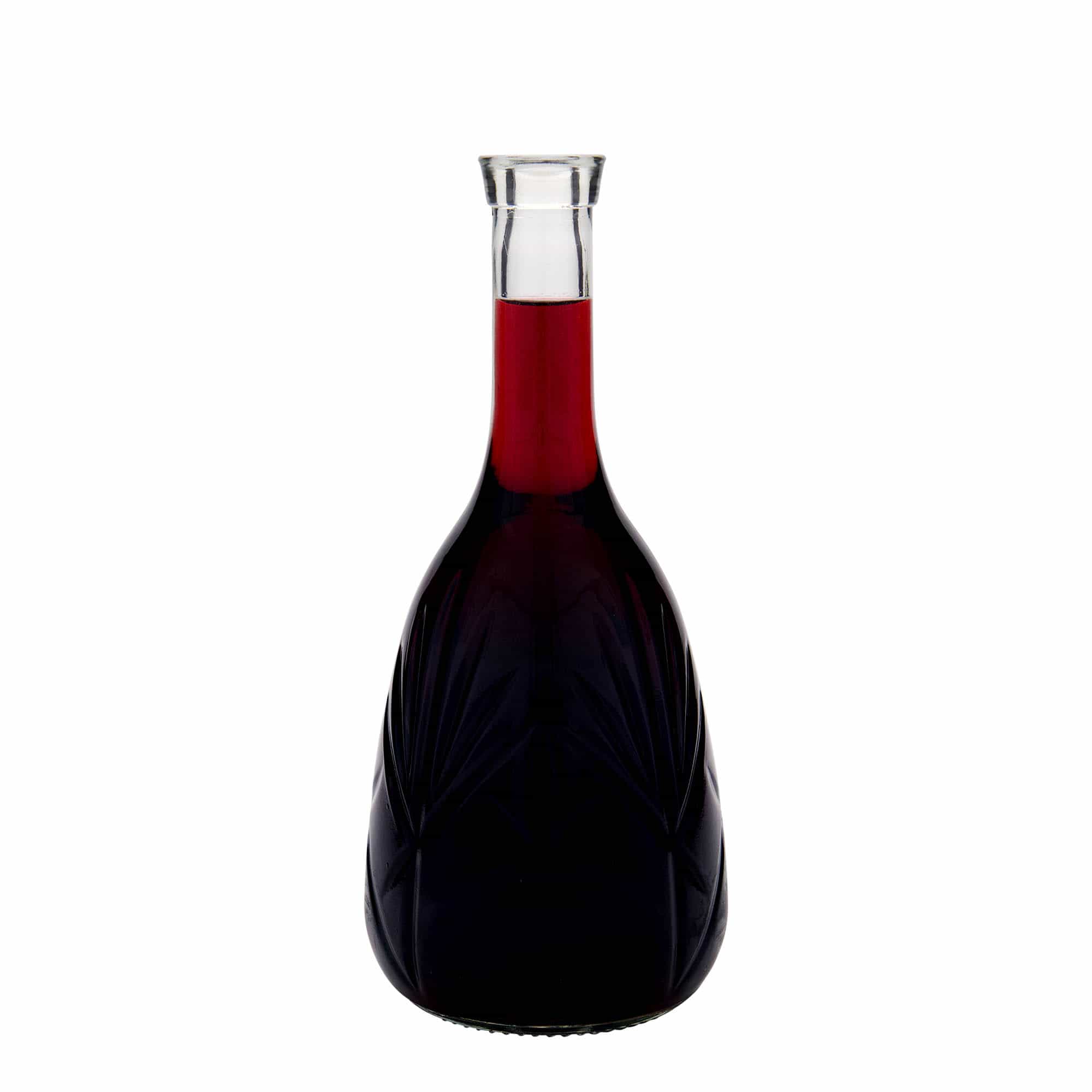 1.000 ml Glasflasche «Reliefa», Mündung: Kork