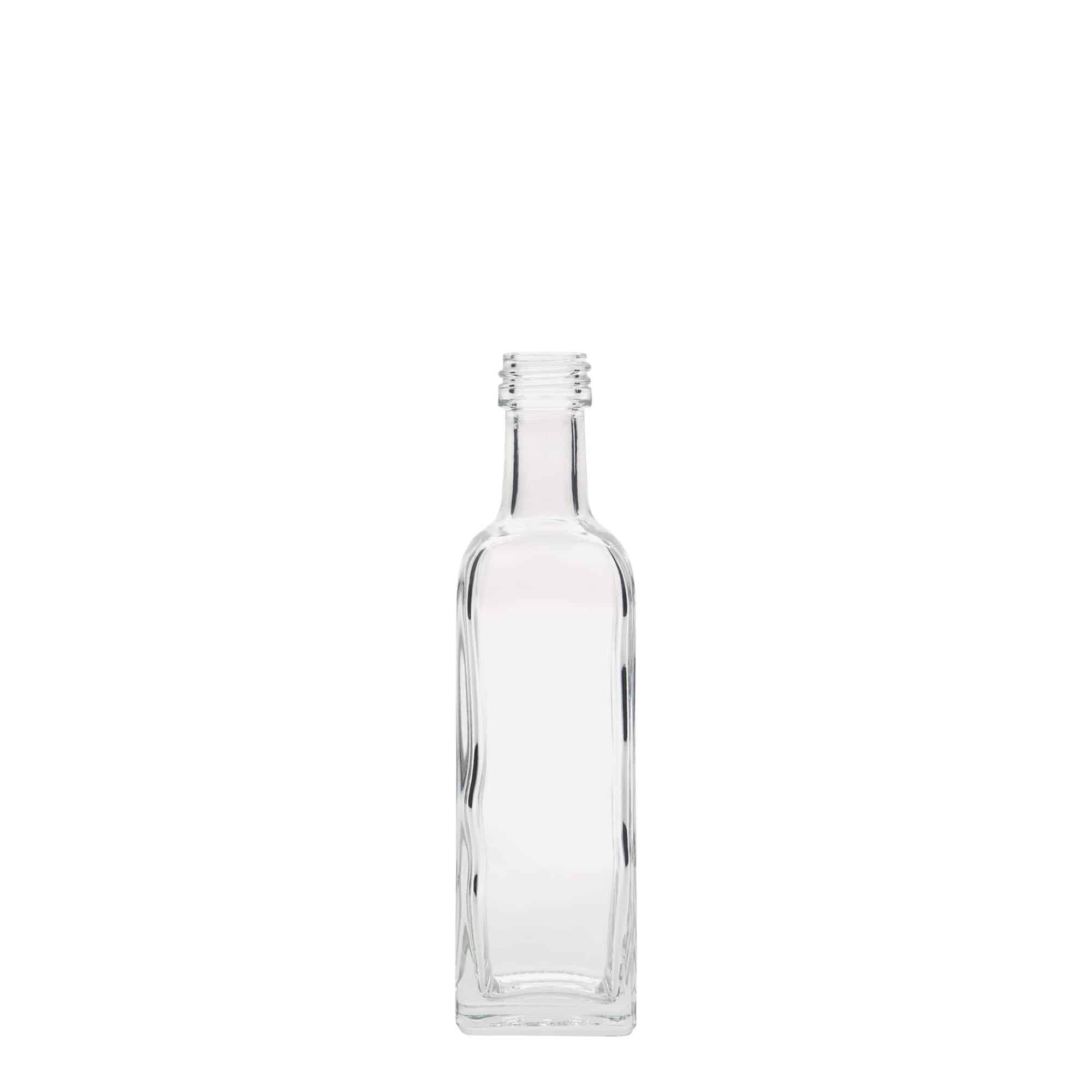 60 ml Glasflasche «Marasca», quadratisch, Mündung: PP 18