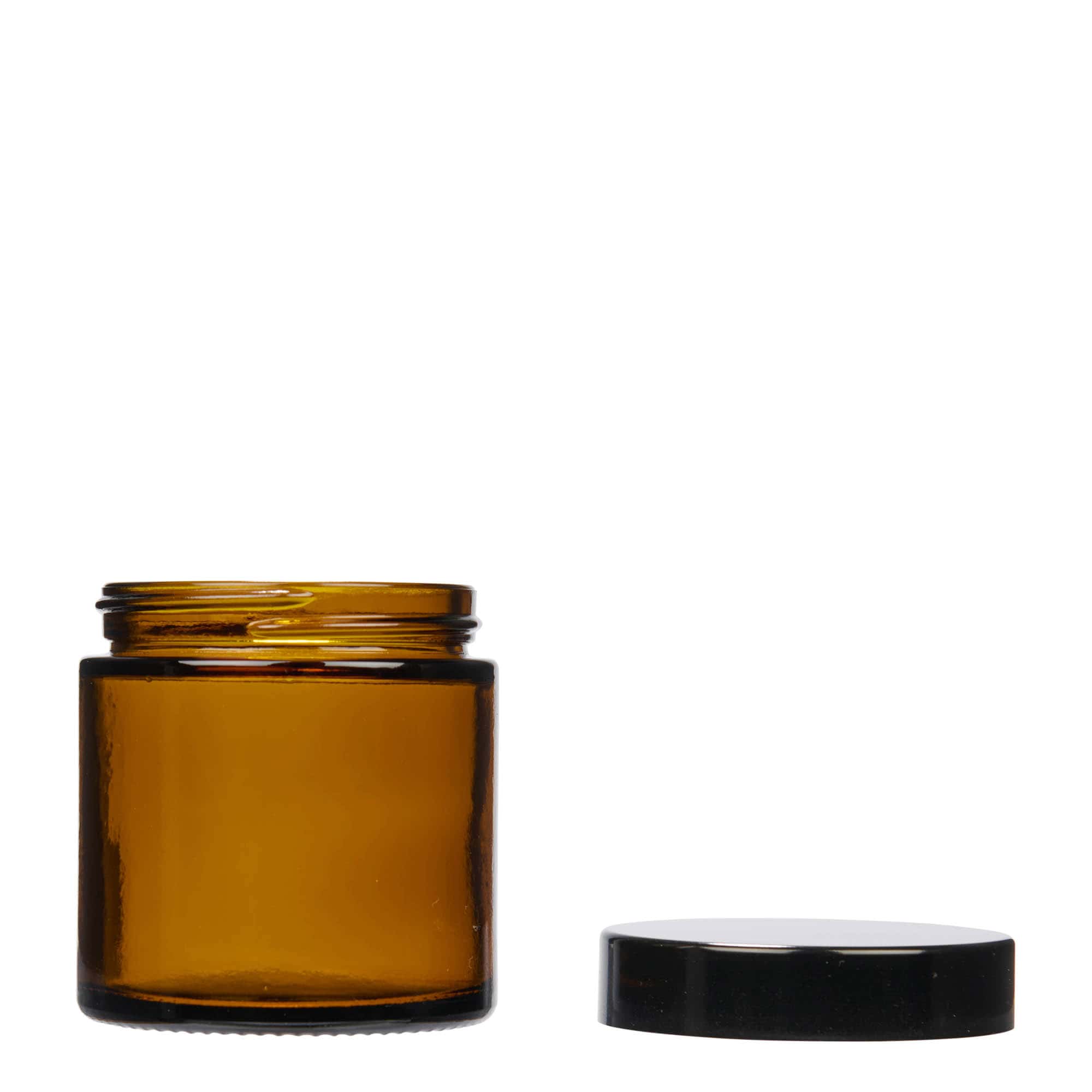 120 ml Tiegel 'Brown Line', Glas, braun, Mündung: Schraubverschluss