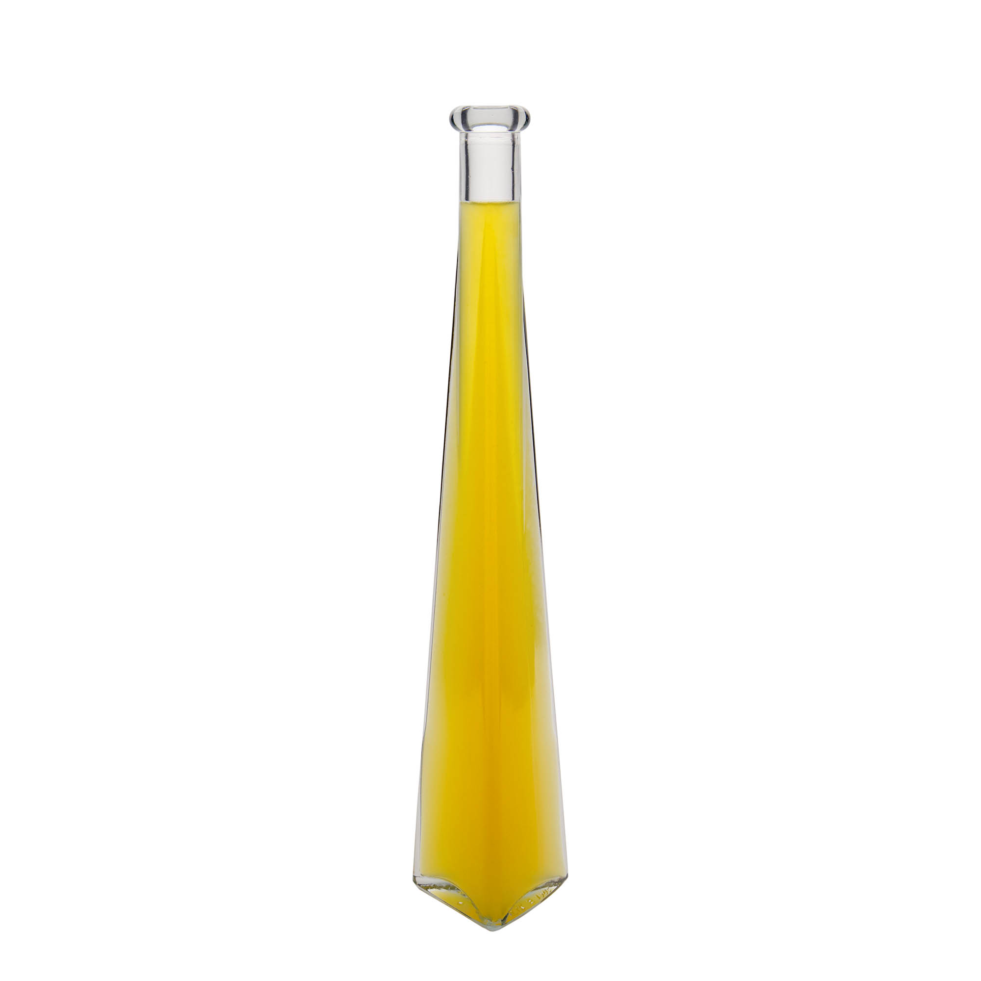 200 ml Glasflasche «Dama Triangolore», dreieckig, Mündung: Kork