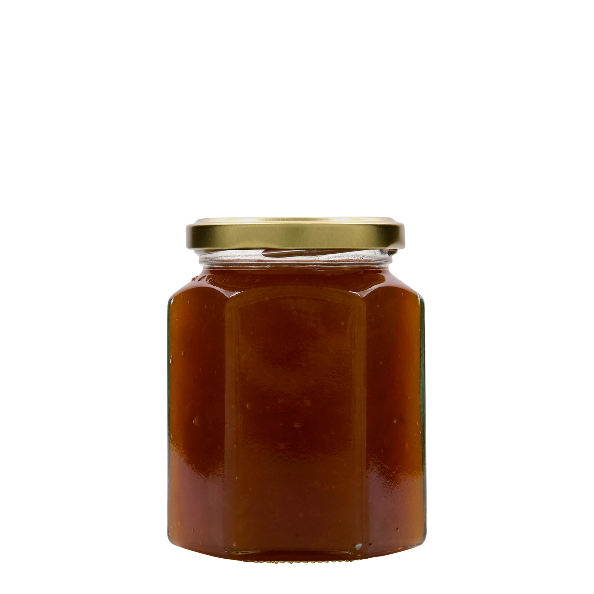 288 ml Sechskantglas, Mündung: Twist-Off (TO 63) 288 ml Sechskantglas, Mündung: Twist-Off (TO 63)