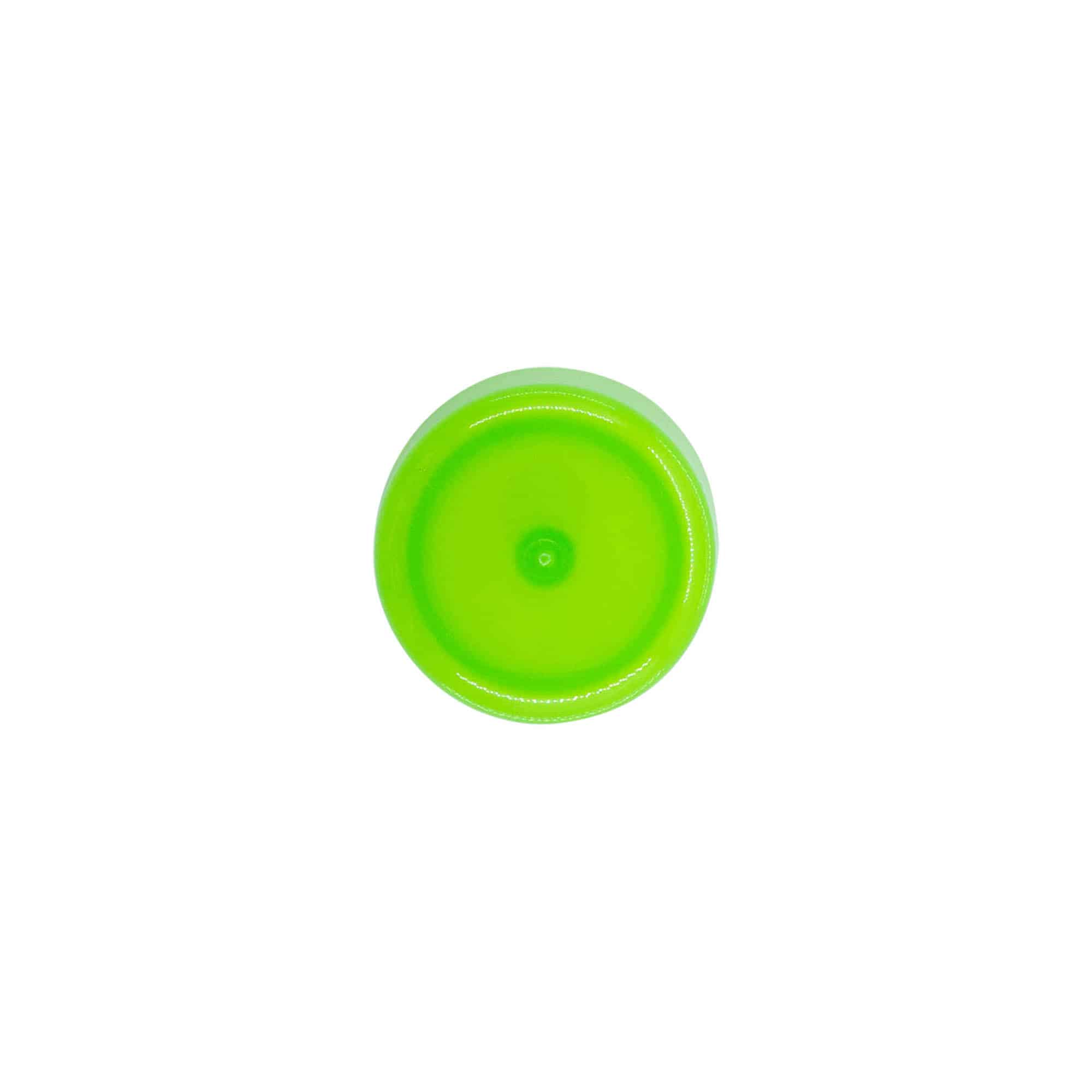 Schraubverschluss mit Spritzeinsatz, PP-Kunststoff, grün, für Mündung: 24/410